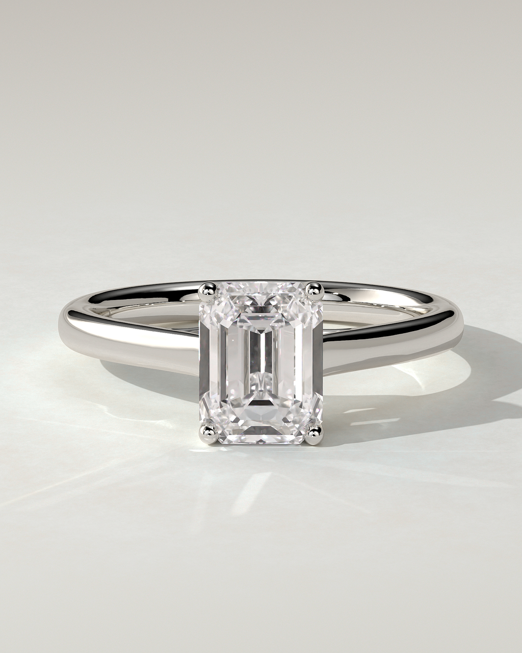 Nora Solitaire Emerald Ring