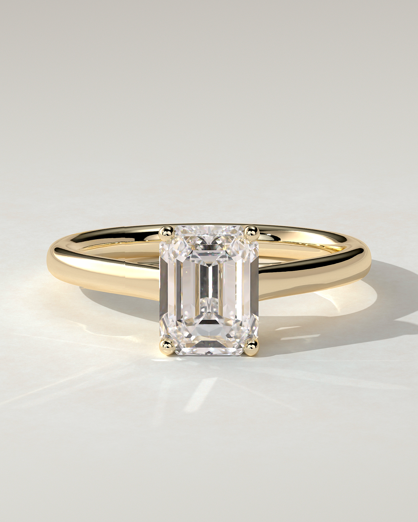 Nora Solitaire Emerald Ring