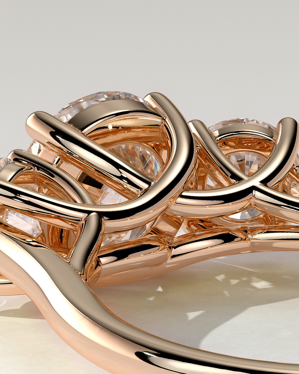 Octavia Trilogy Round Ring