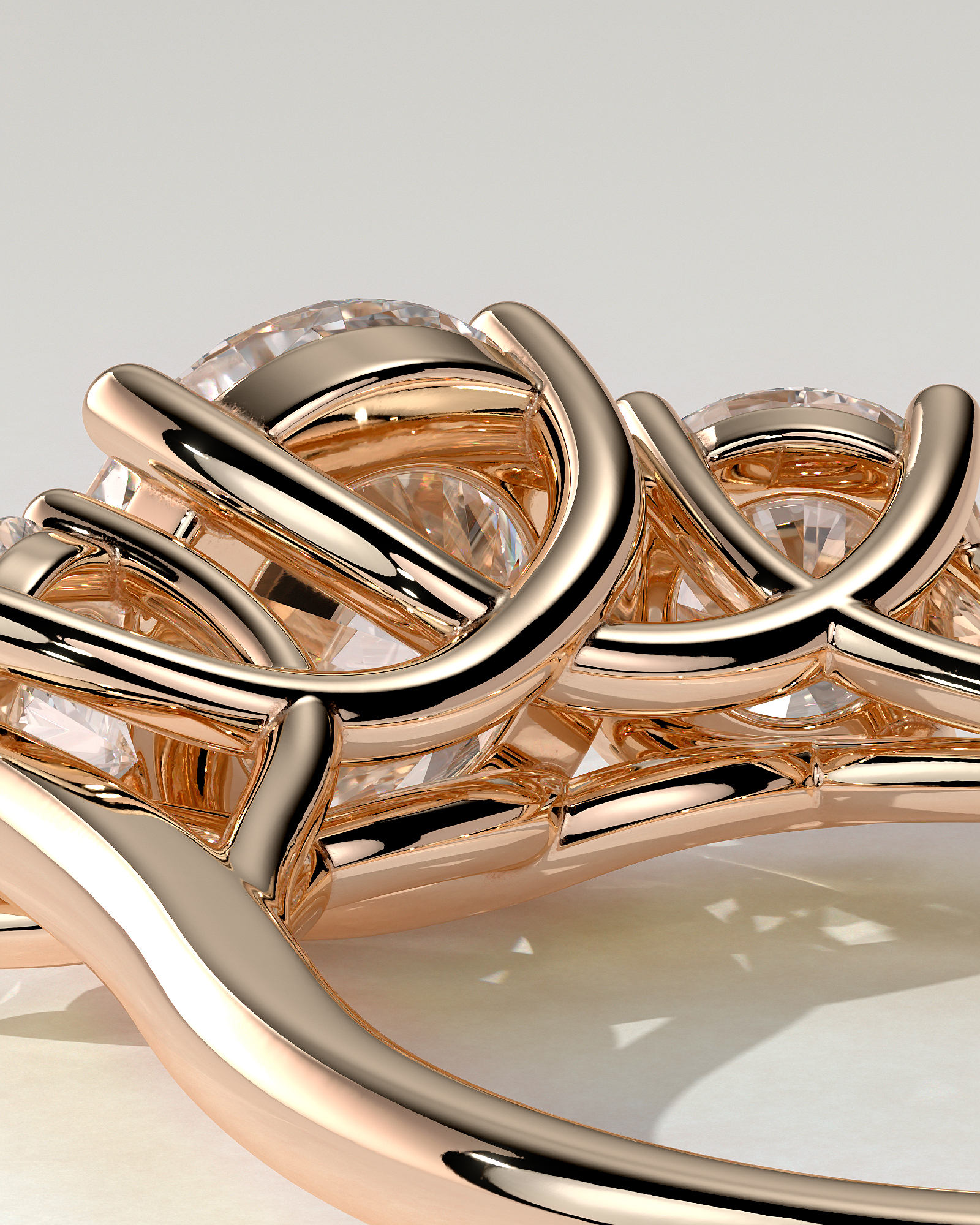 Octavia Trilogy Round Ring