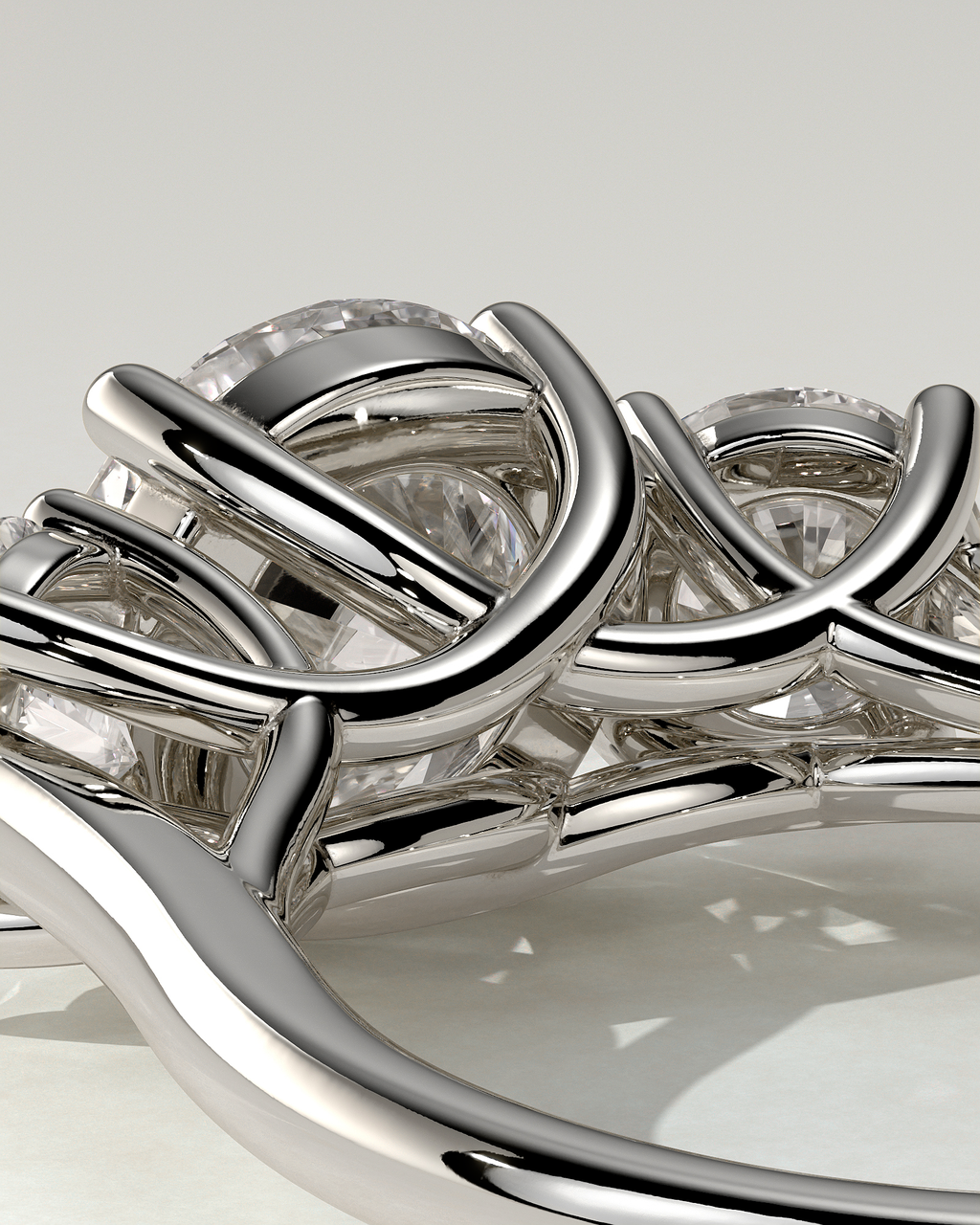 Octavia Trilogy Round Ring