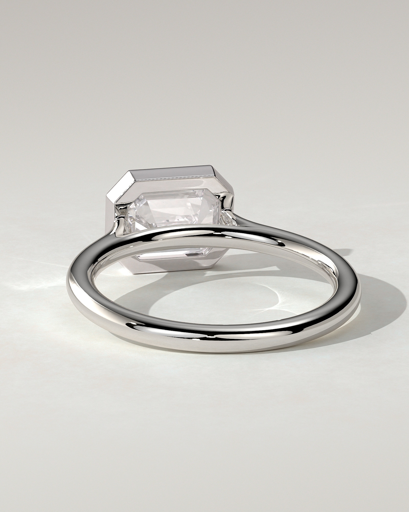 Olive Bezel Emerald Ring