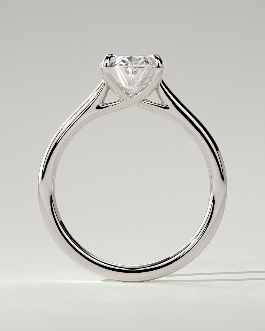 Olivia Solitaire Oval Ring