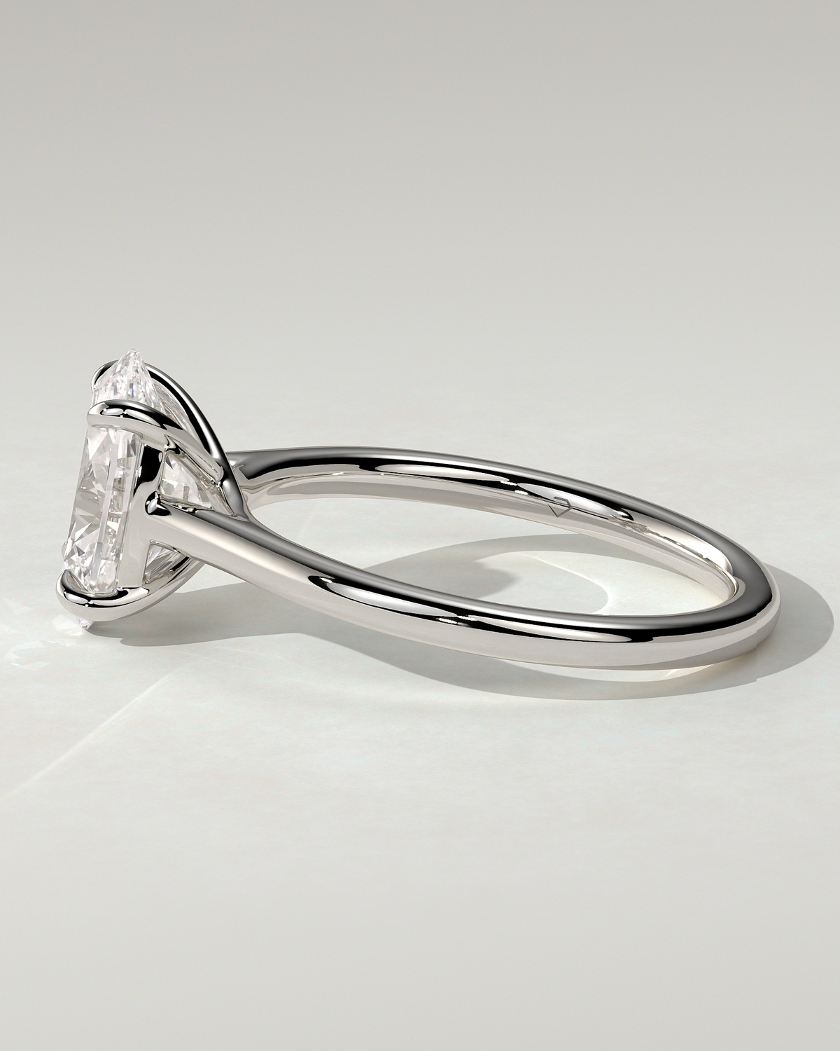 Olivia Solitaire Oval Ring