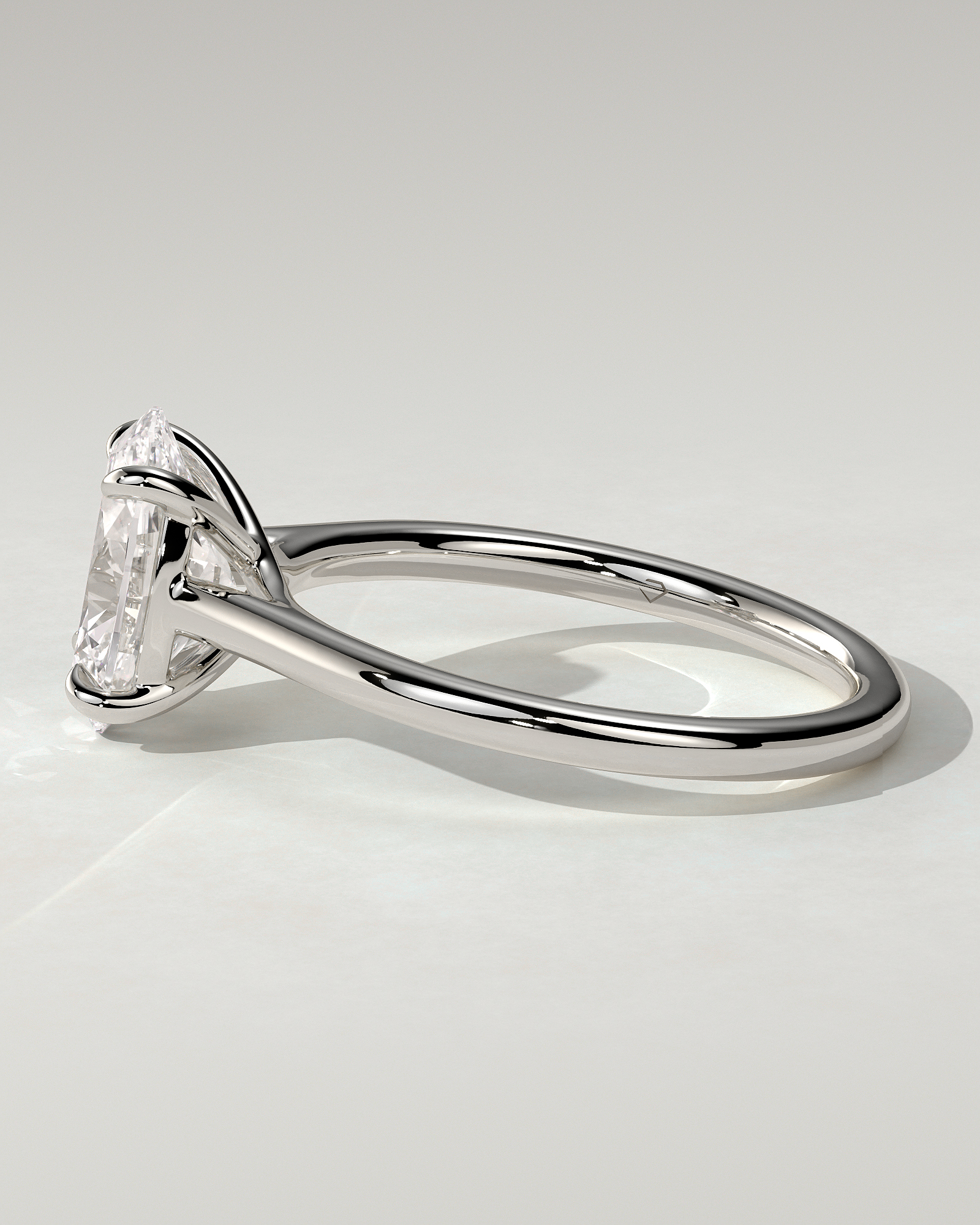 Olivia Solitaire Oval Ring