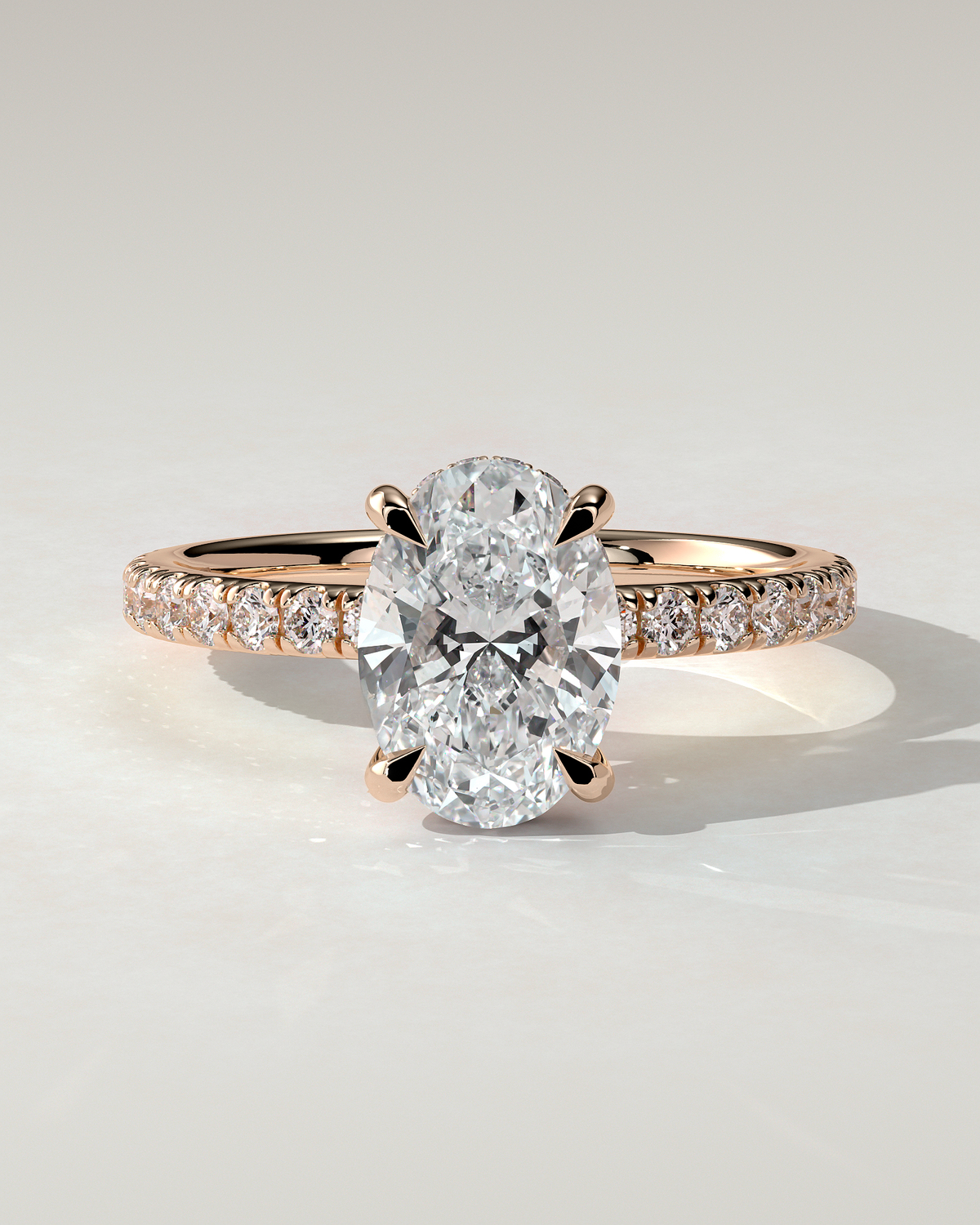 Paige Solitaire Oval Ring