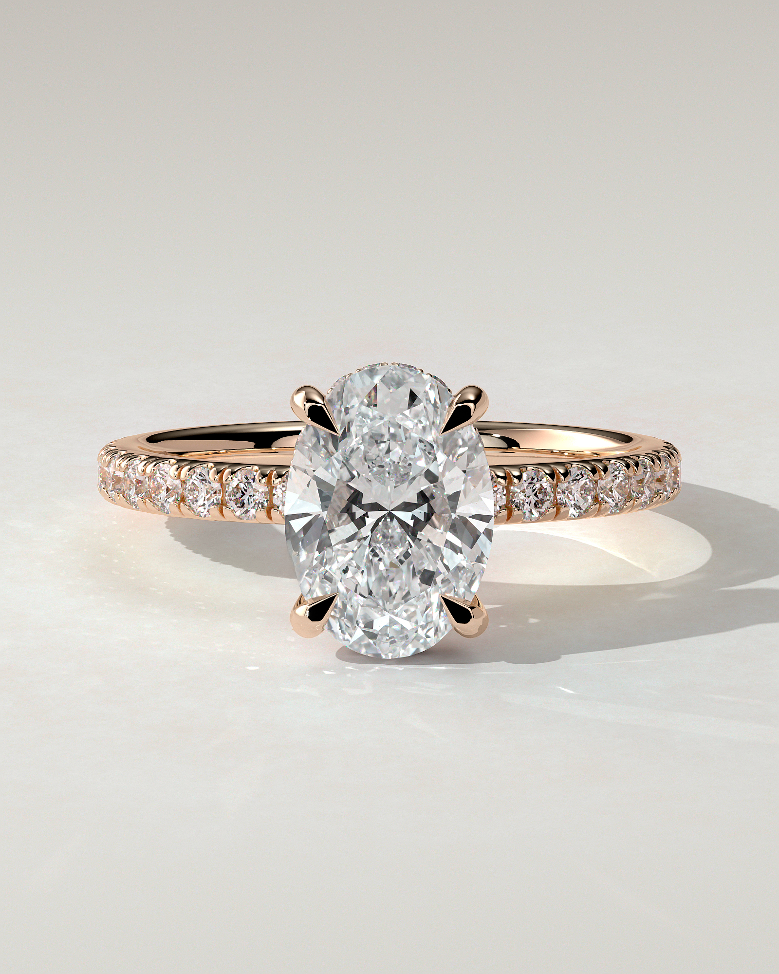 Paige Solitaire Oval Ring