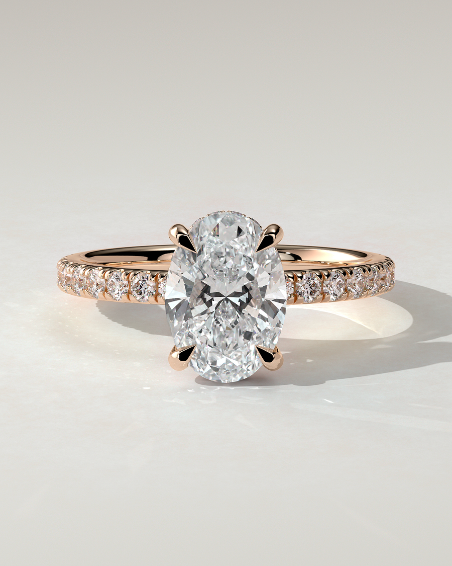 Paige Solitaire Oval Ring