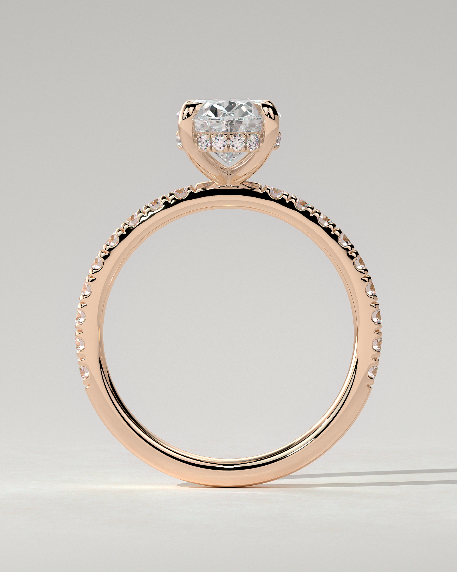 Paige Solitaire Oval Ring