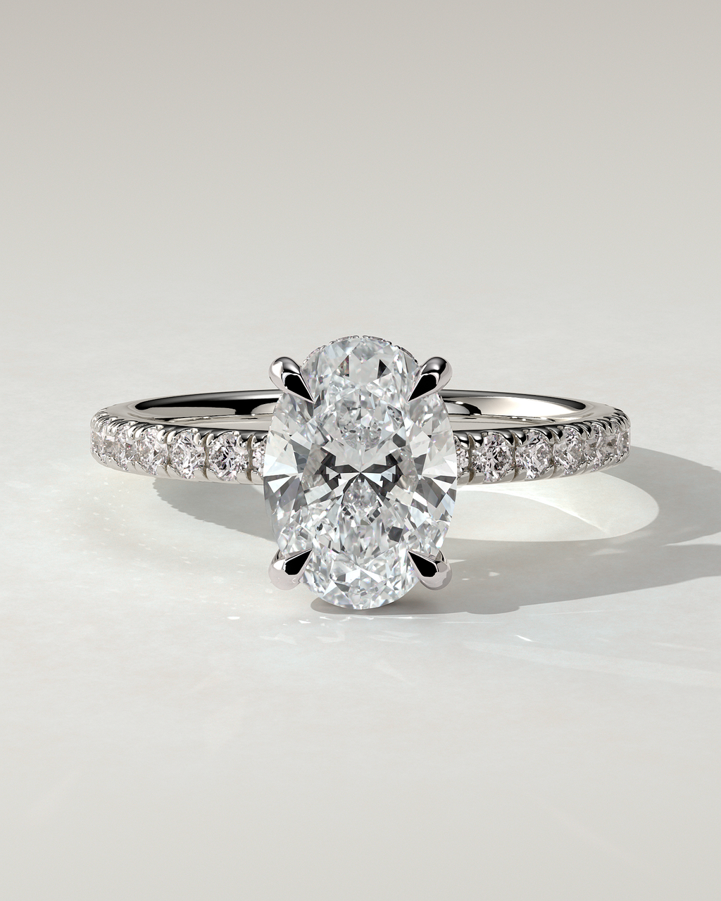 Paige Solitaire Oval Ring