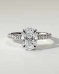 Paige Solitaire Oval Ring