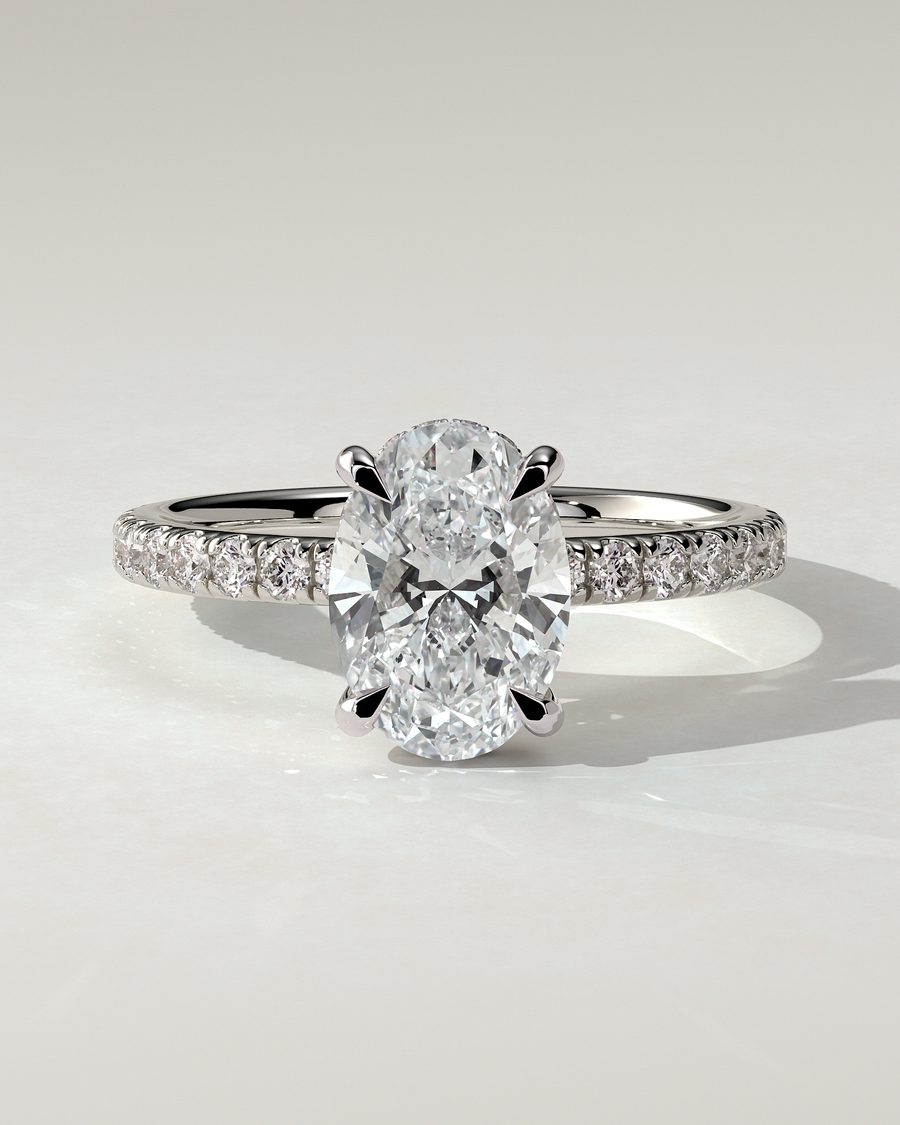 Paige Solitaire Oval Ring
