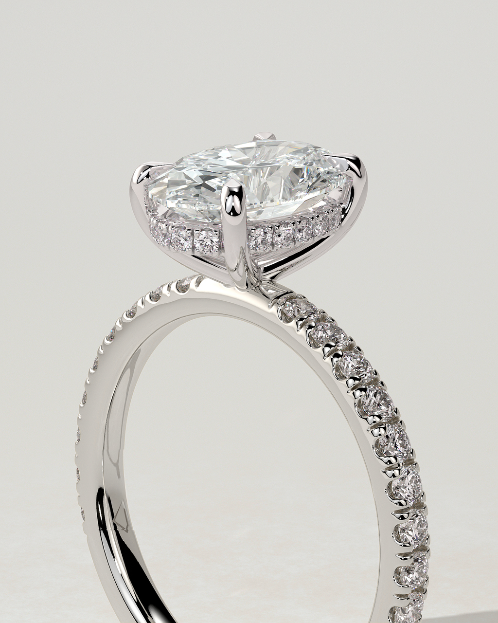 Paige Solitaire Oval Ring