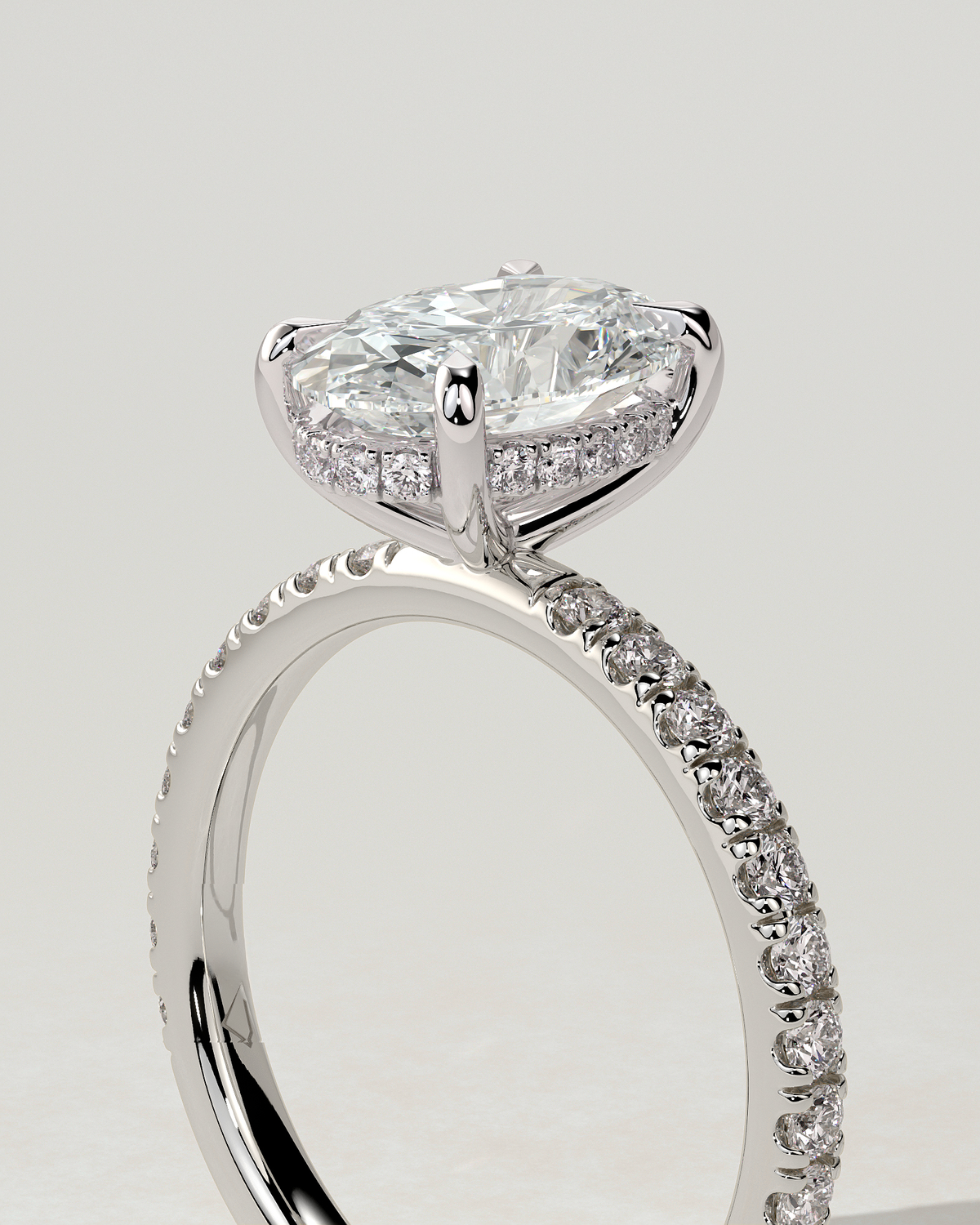 Paige Solitaire Oval Ring