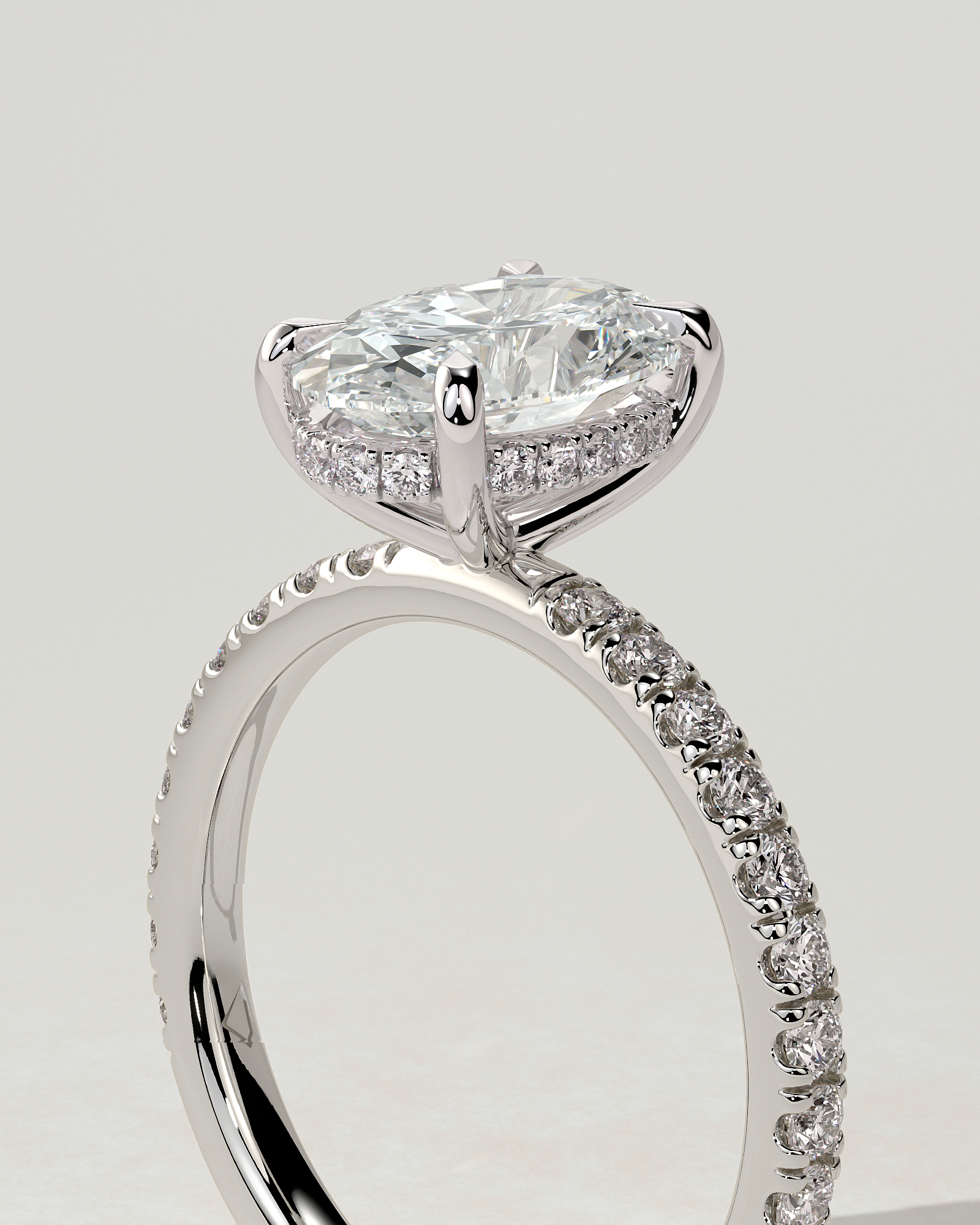 Paige Solitaire Oval Ring