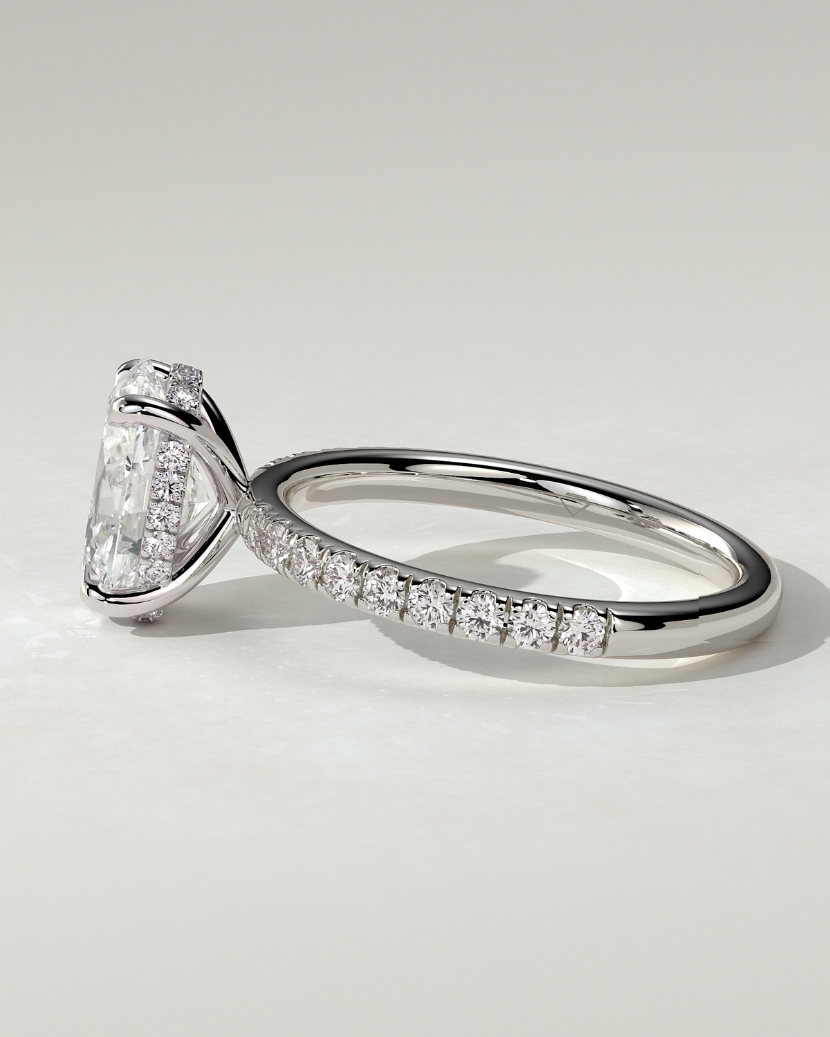 Paige Solitaire Oval Ring