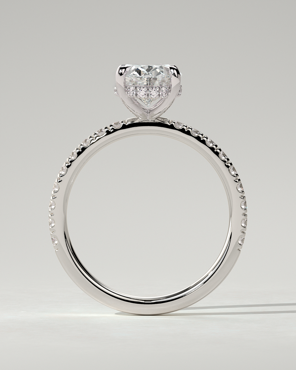 Paige Solitaire Oval Ring