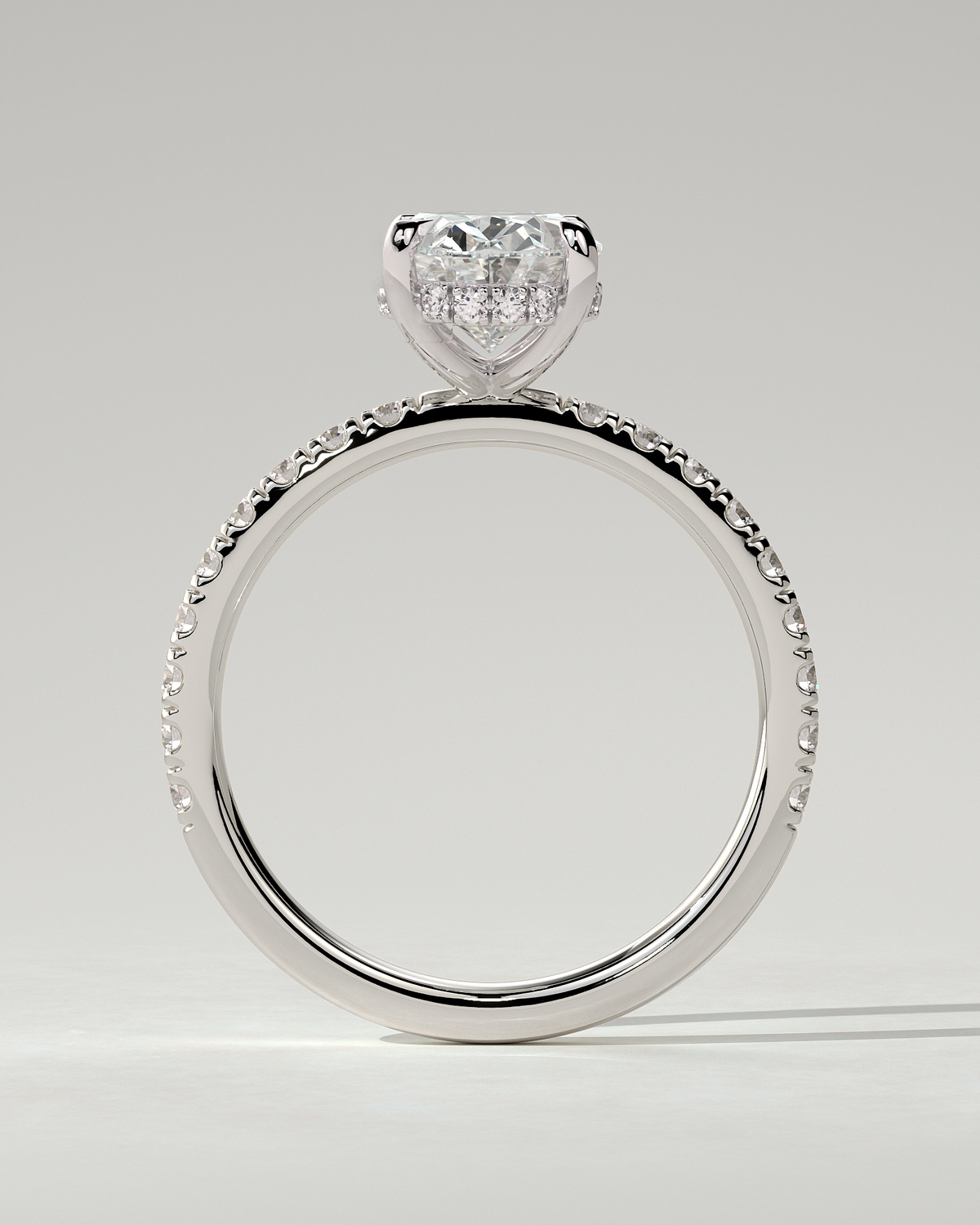 Paige Solitaire Oval Ring