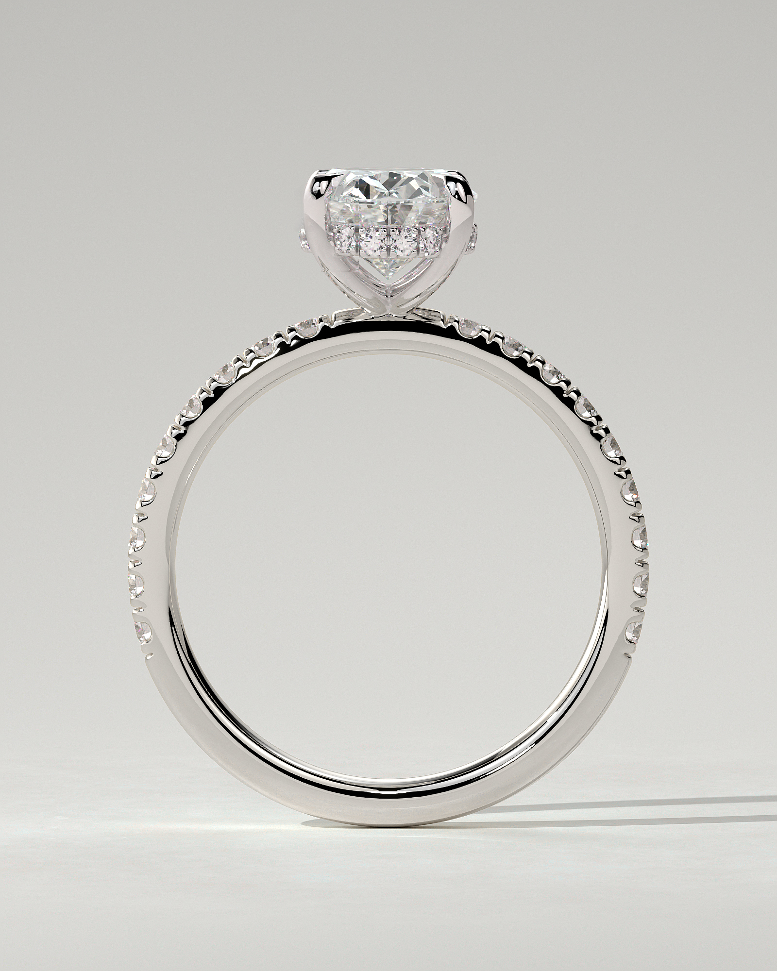 Paige Solitaire Oval Ring