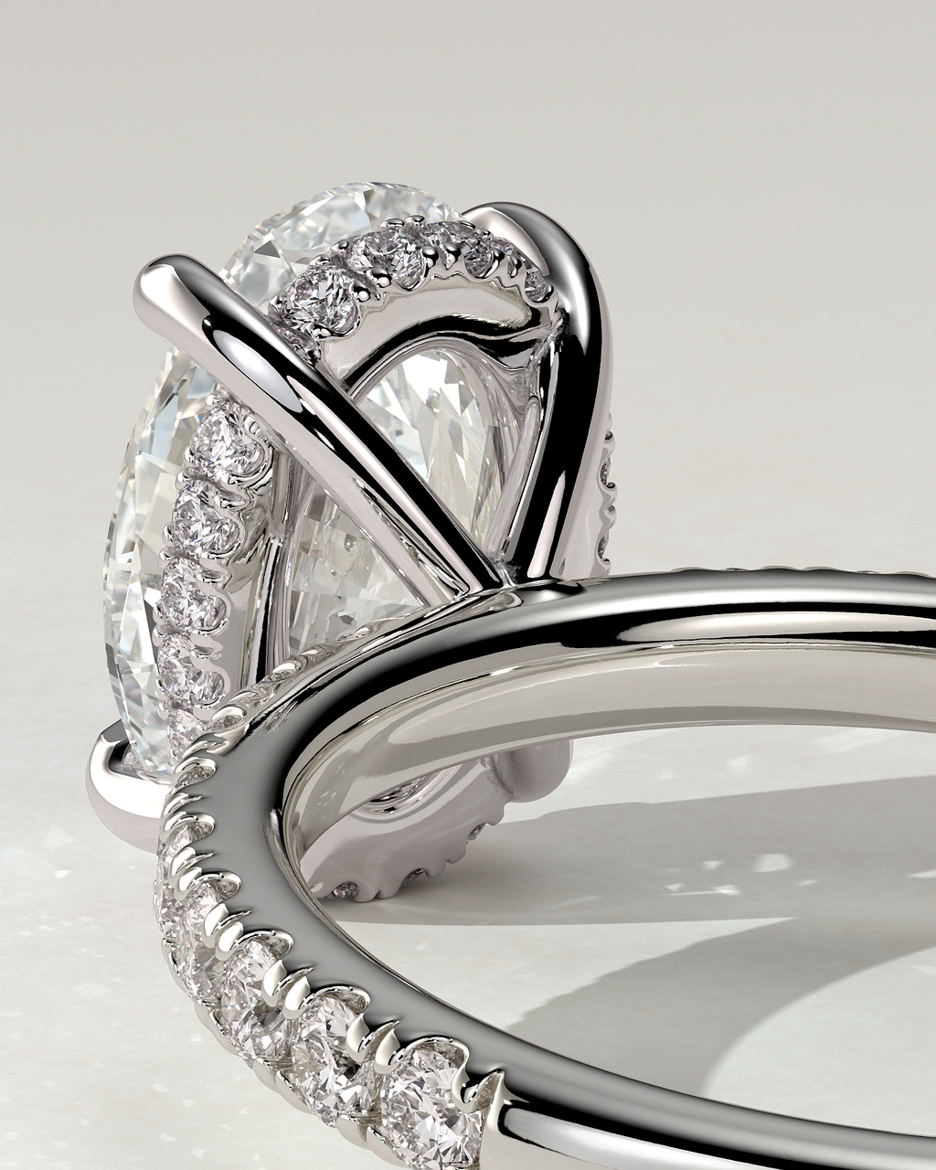 Paige Solitaire Oval Ring