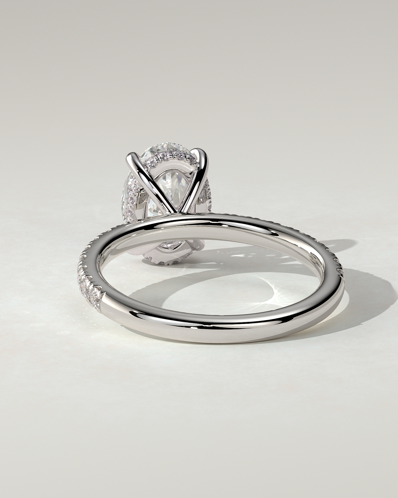 Paige Solitaire Oval Ring