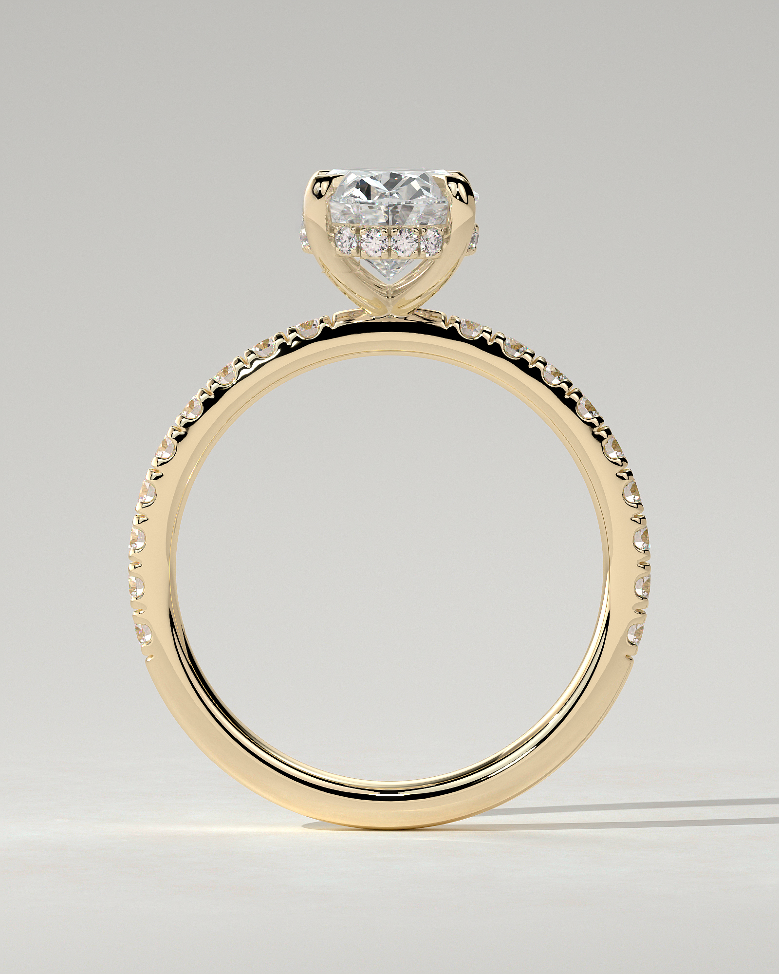 Paige Solitaire Oval Ring
