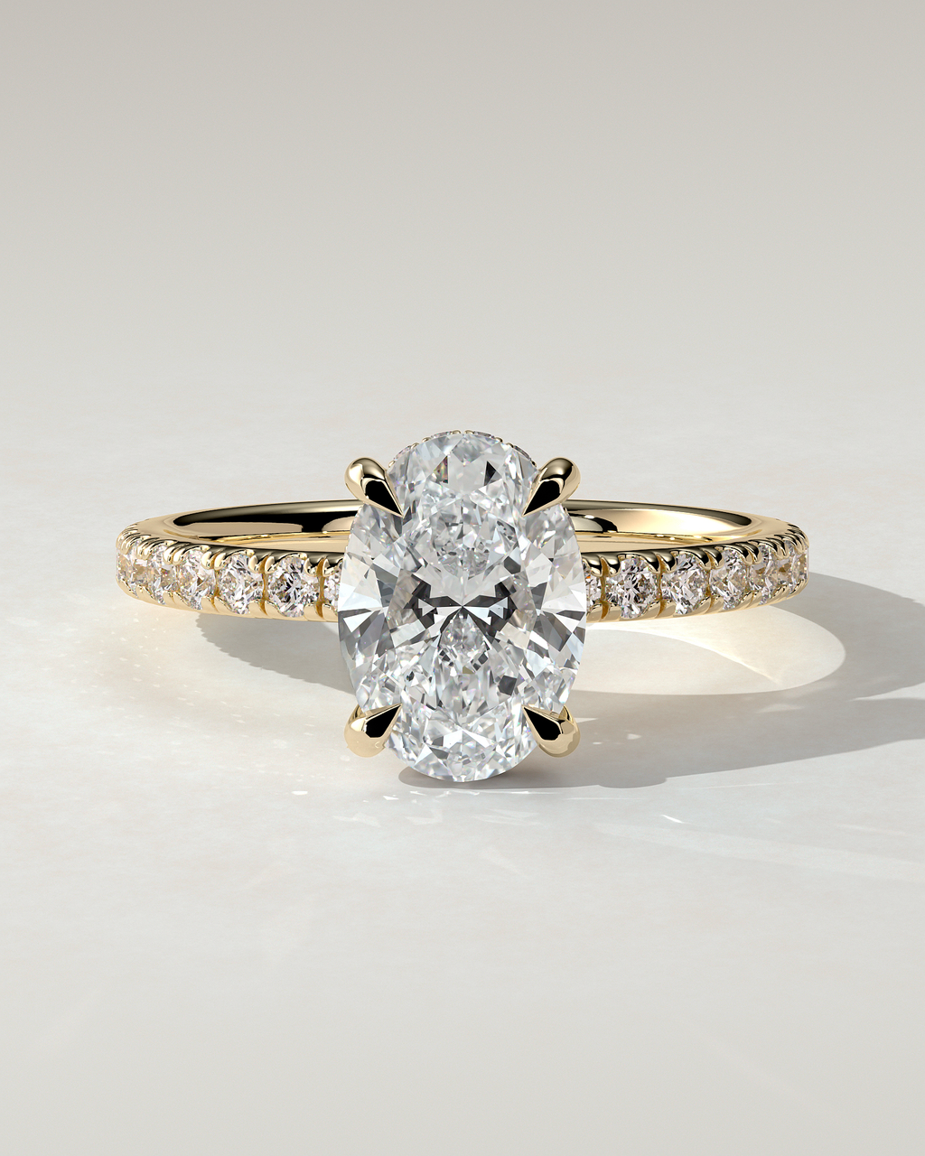 Paige Solitaire Oval Ring