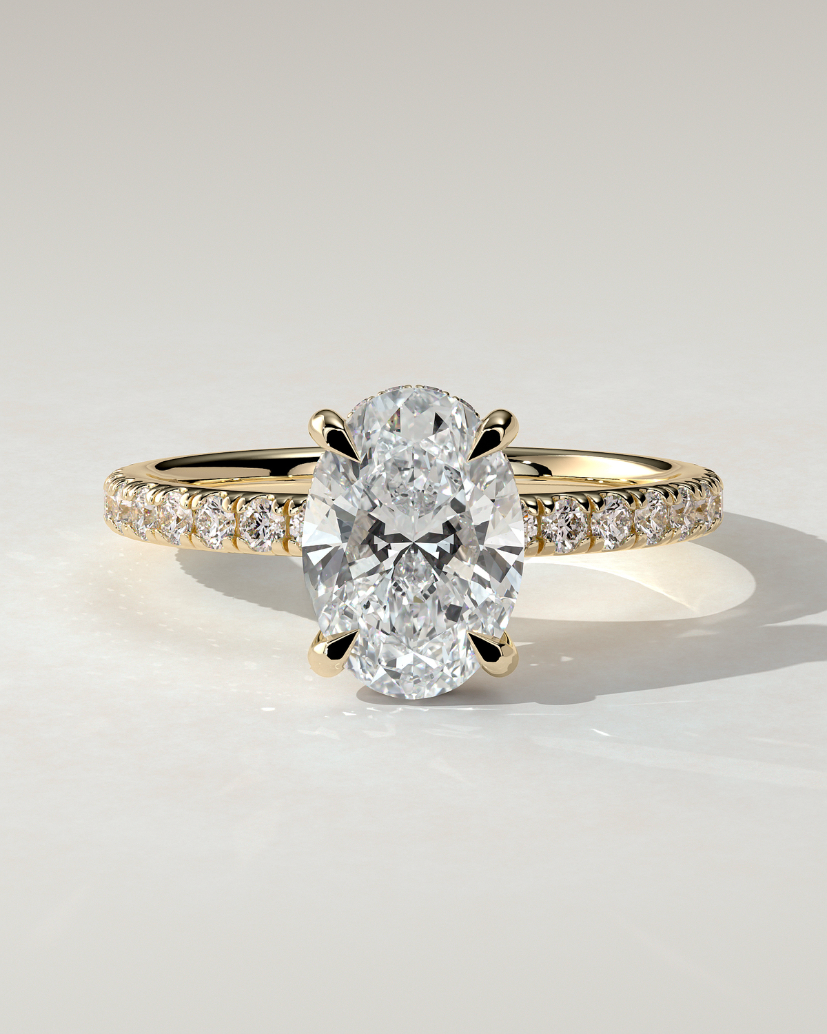 Paige Solitaire Oval Ring