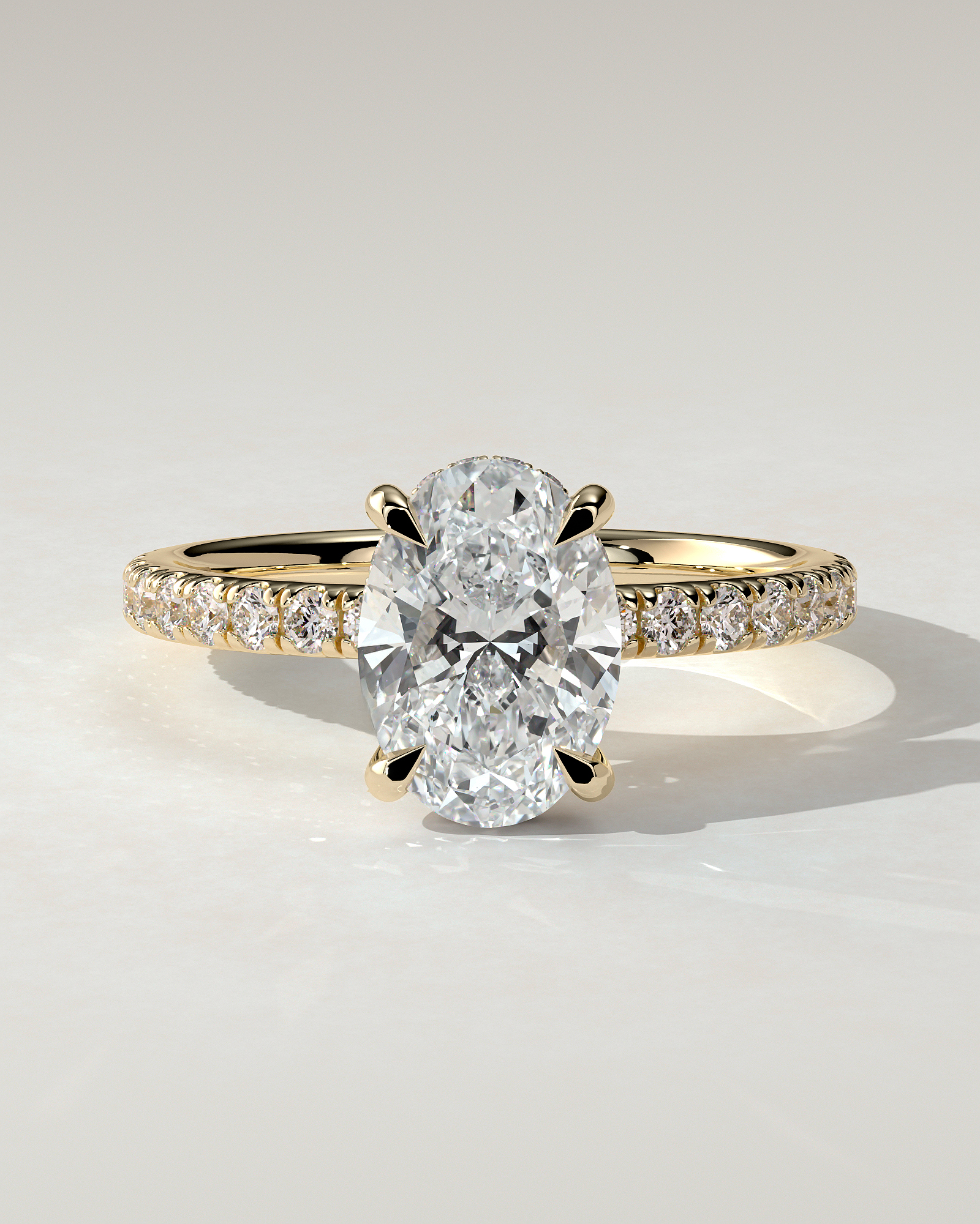 Paige Solitaire Oval Ring