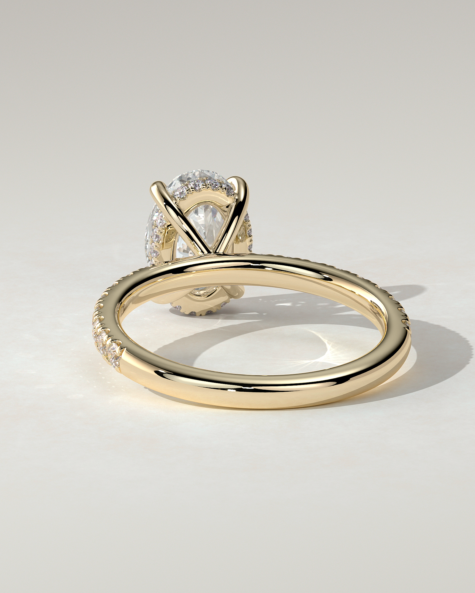 Paige Solitaire Oval Ring