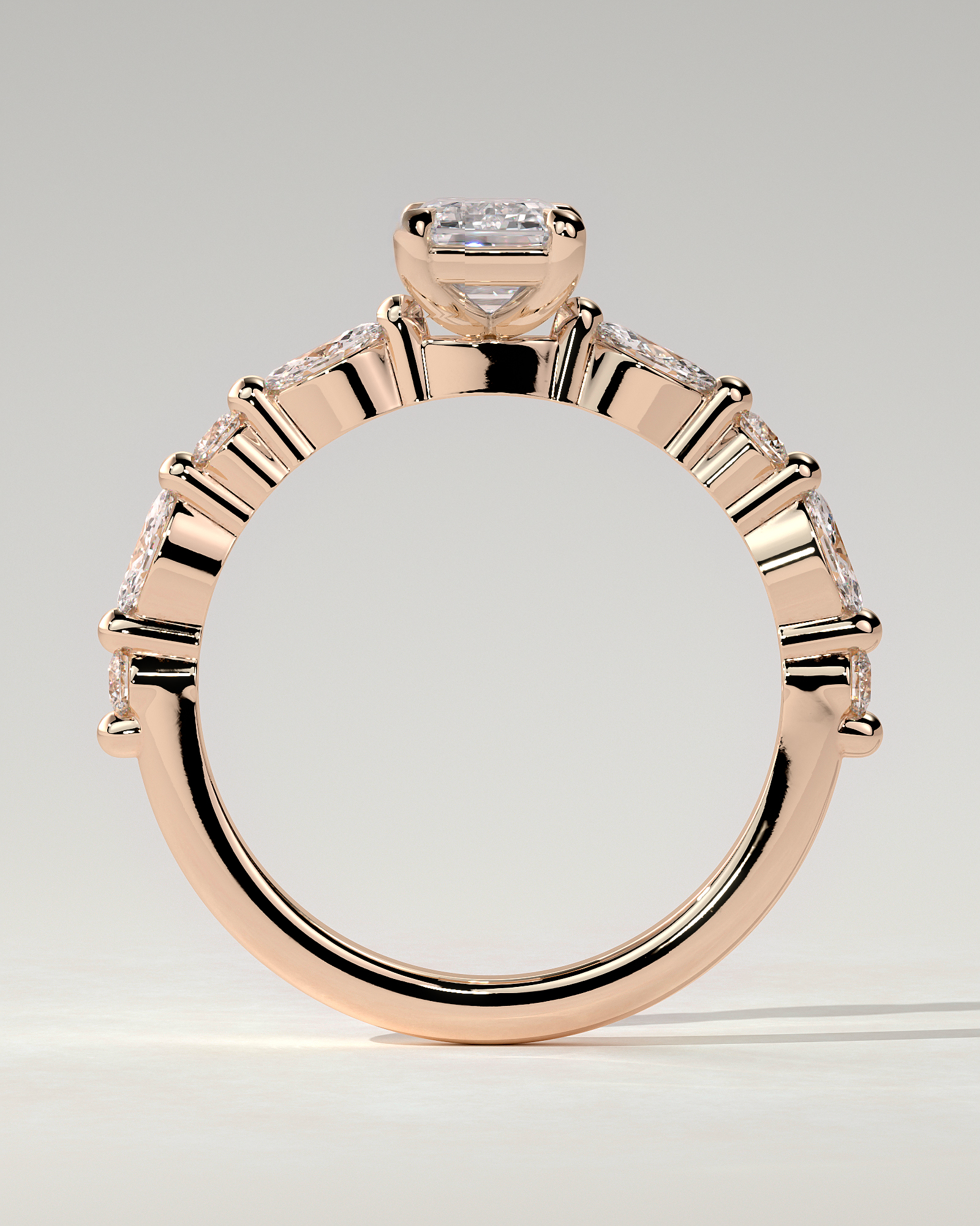 Parker Solitaire Emerald Ring