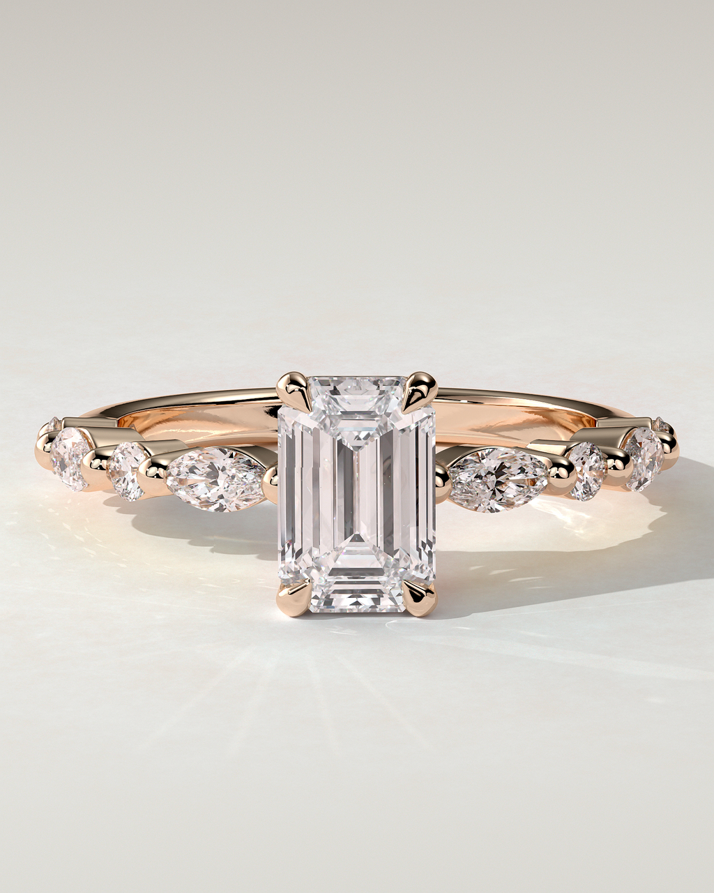 Parker Solitaire Emerald Ring