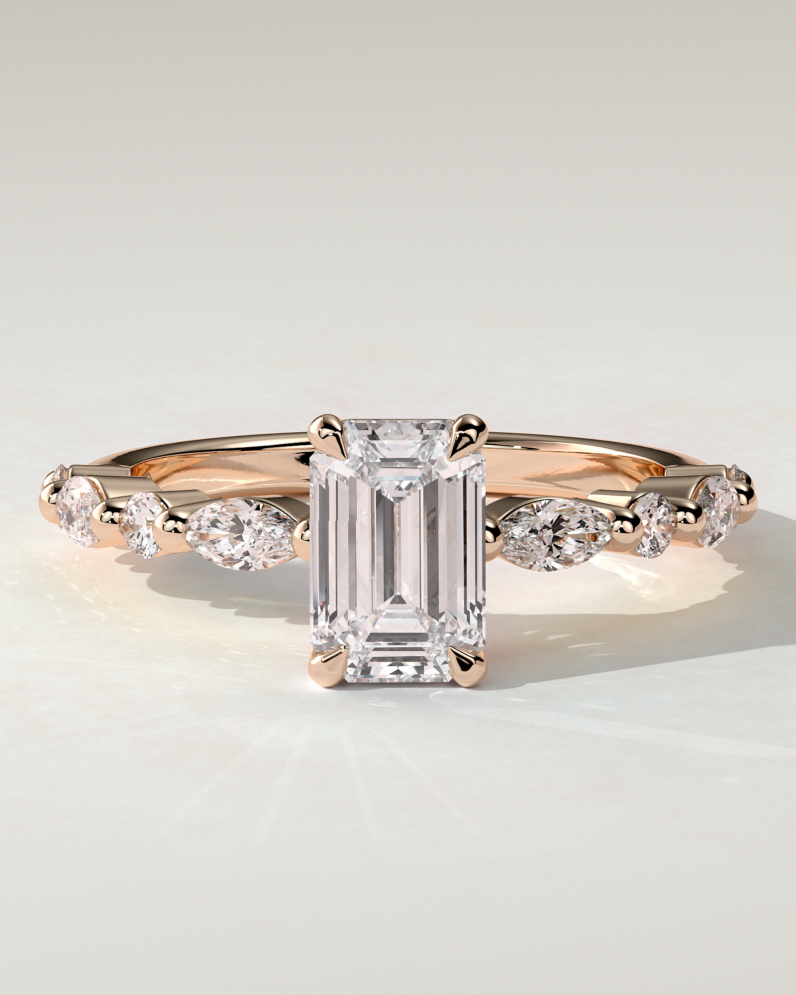 Parker Solitaire Emerald Ring