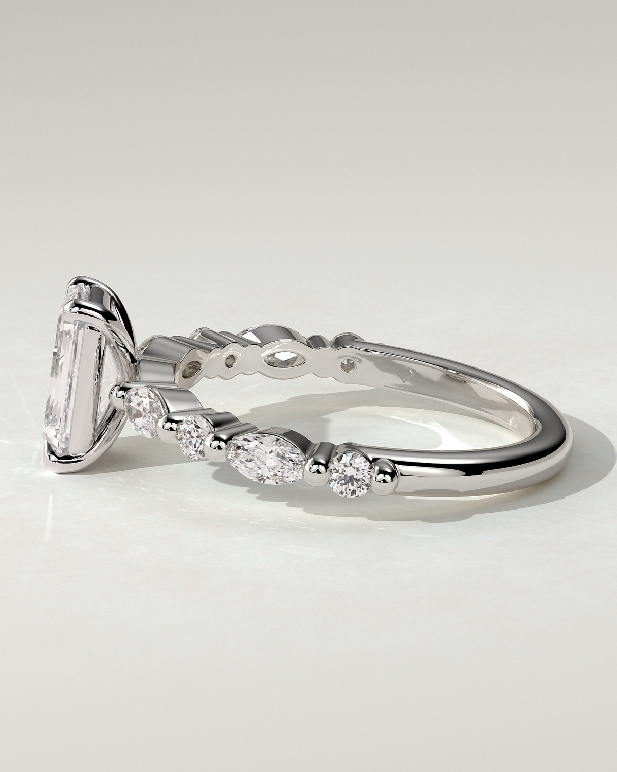 Parker Solitaire Emerald Ring