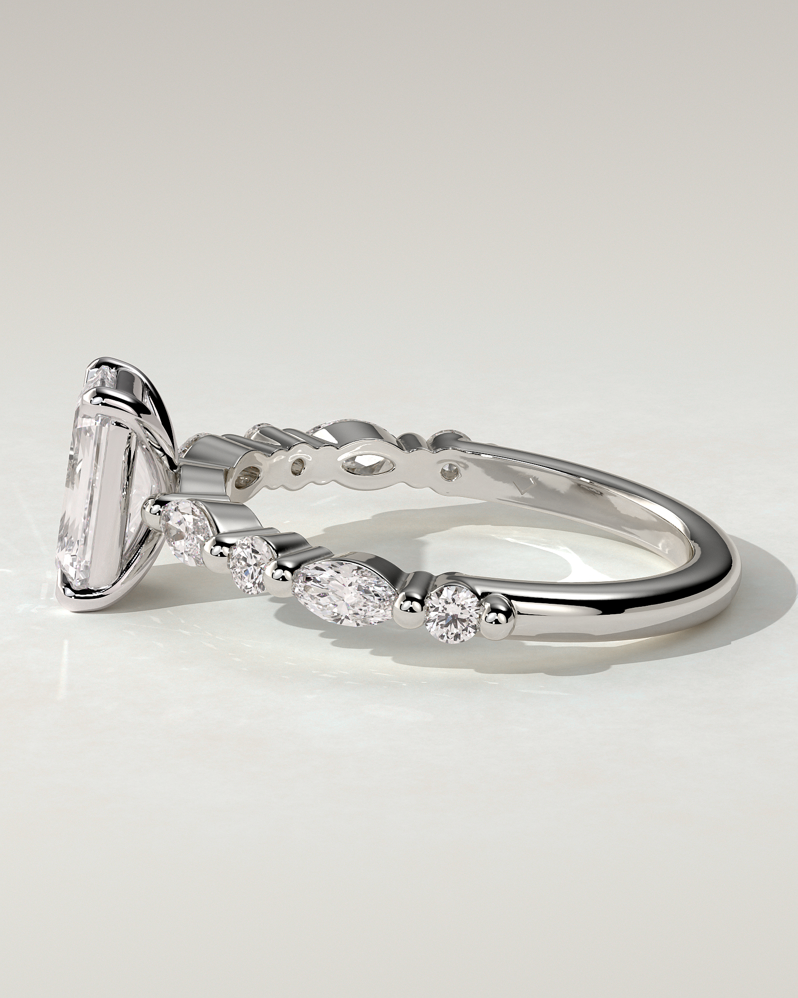 Parker Solitaire Emerald Ring