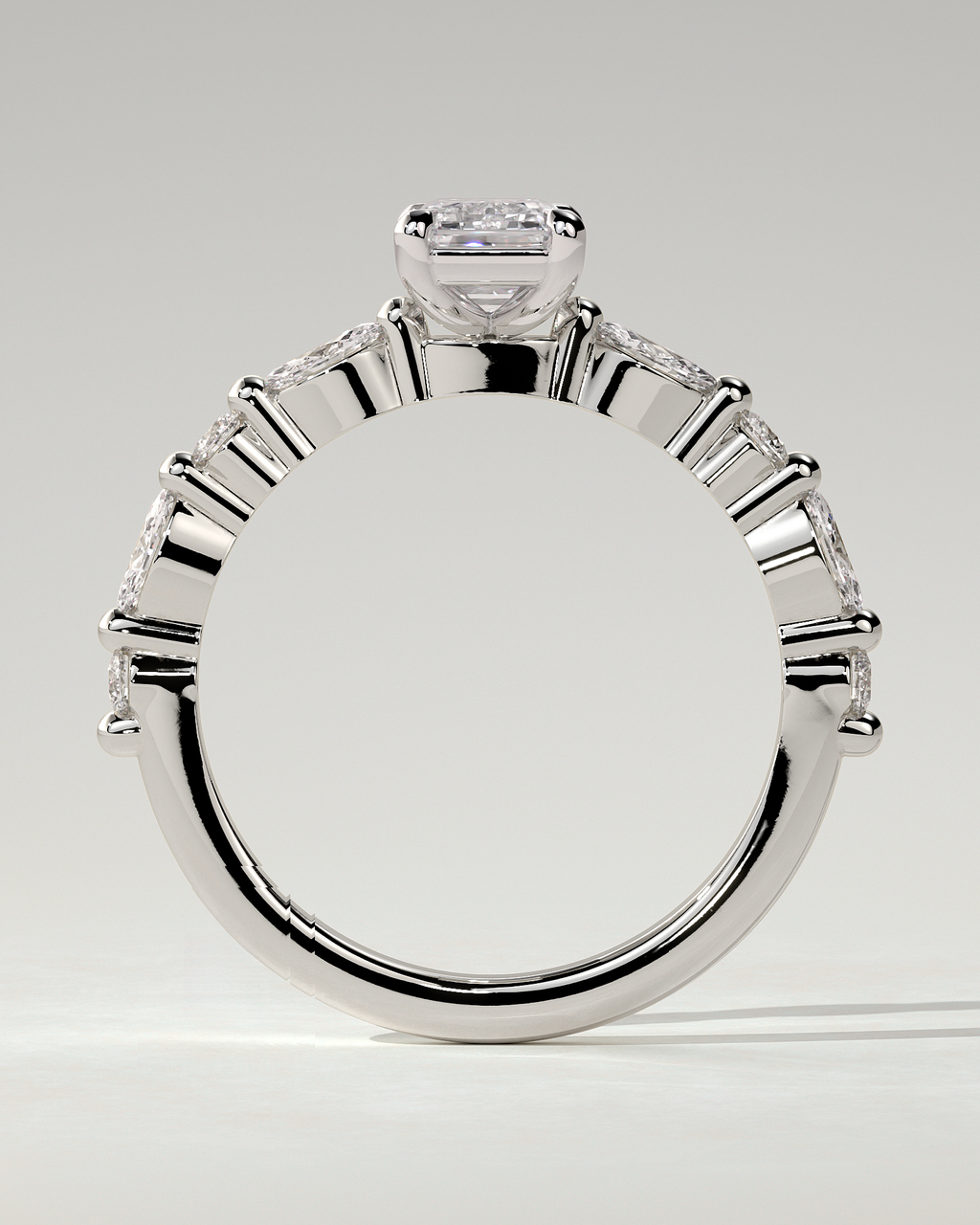 Parker Solitaire Emerald Ring