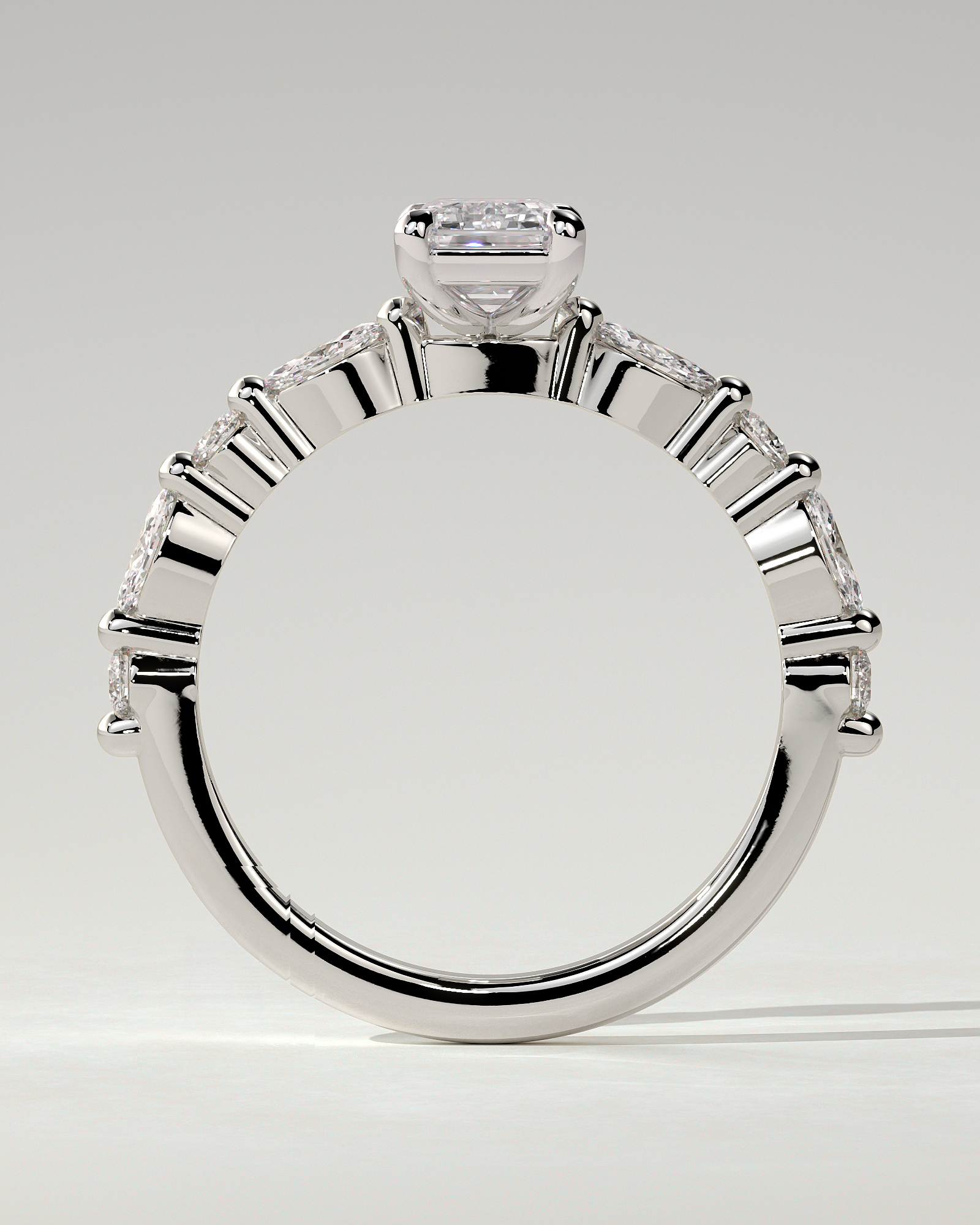 Parker Solitaire Emerald Ring