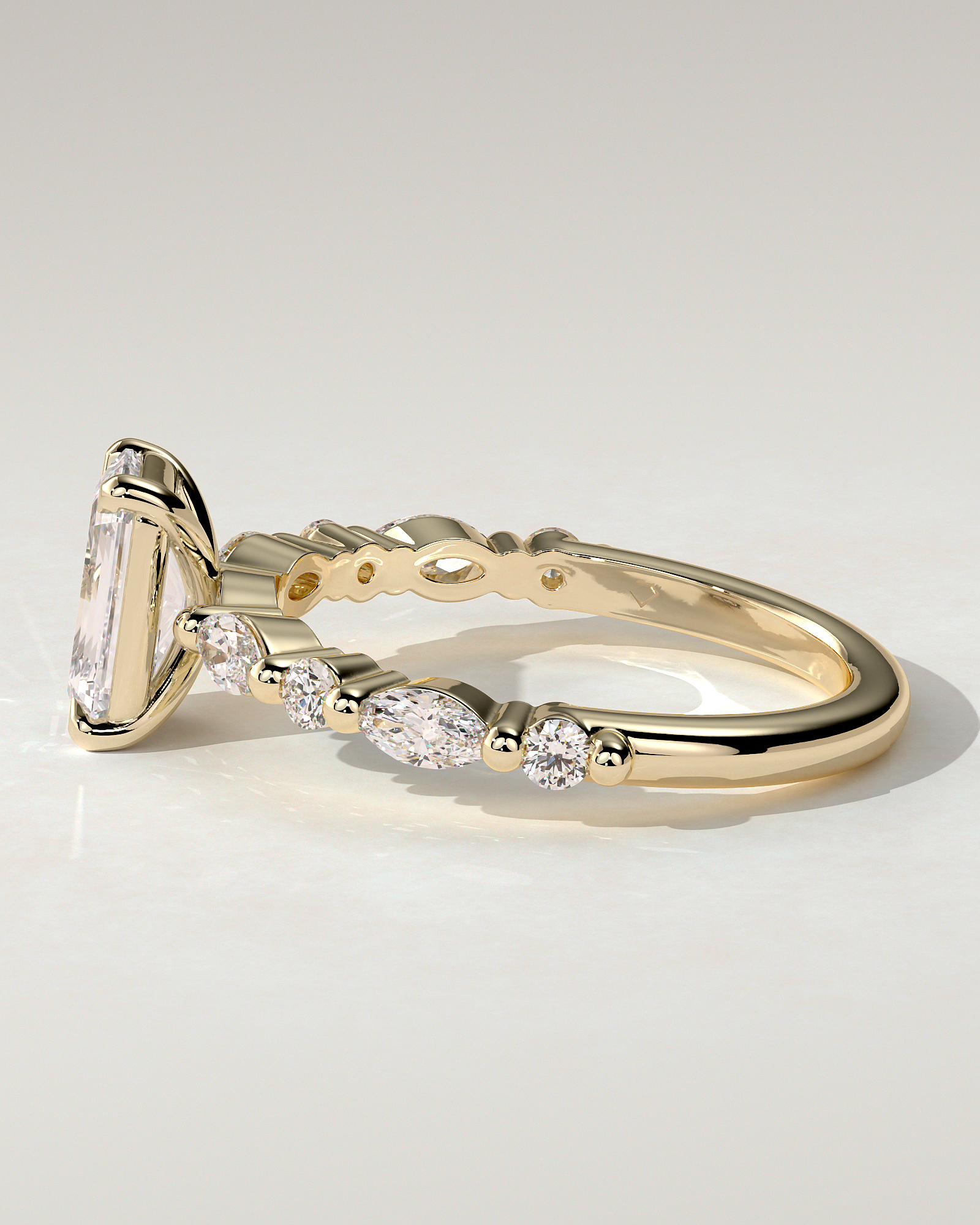 Parker Solitaire Emerald Ring