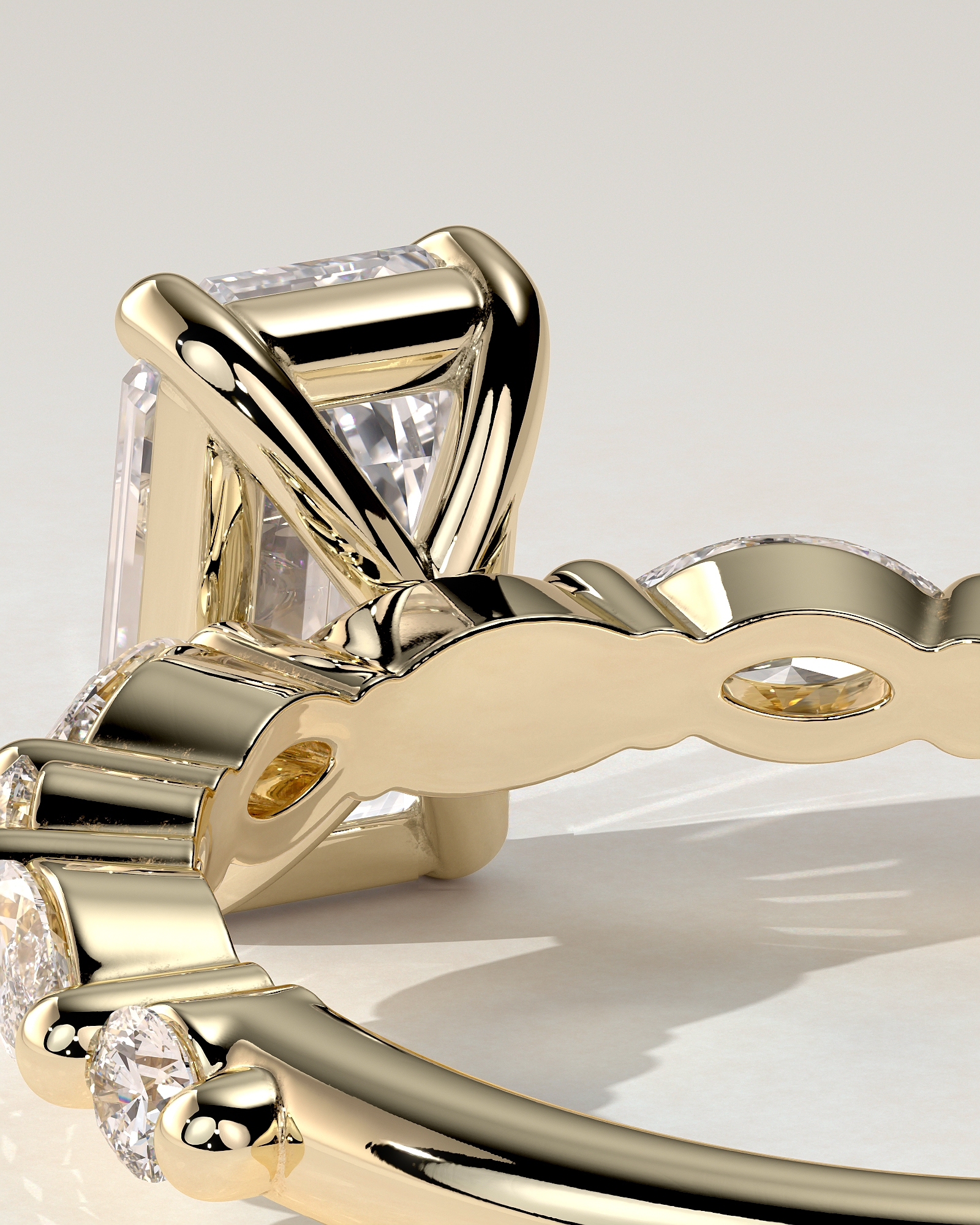 Parker Solitaire Emerald Ring