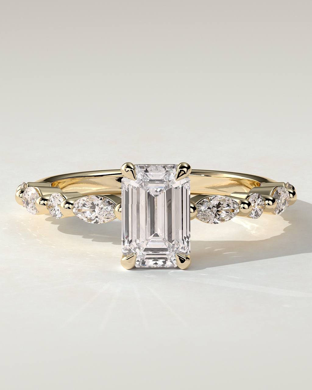 Parker Solitaire Emerald Ring