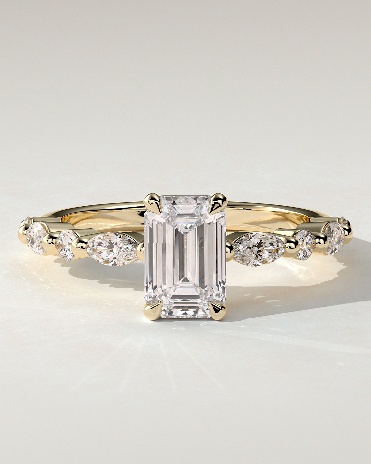 Parker Solitaire Emerald Ring