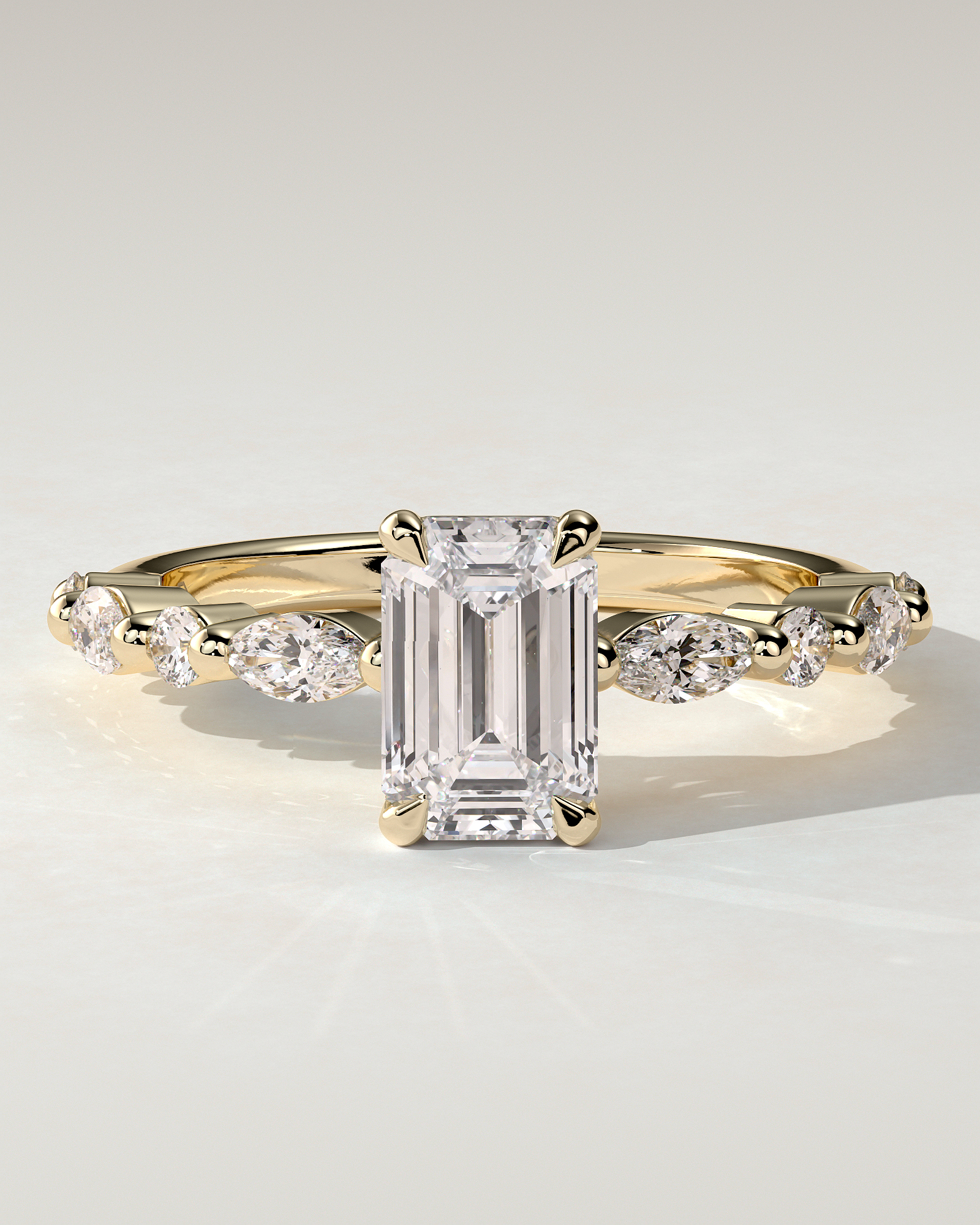 Parker Solitaire Emerald Ring