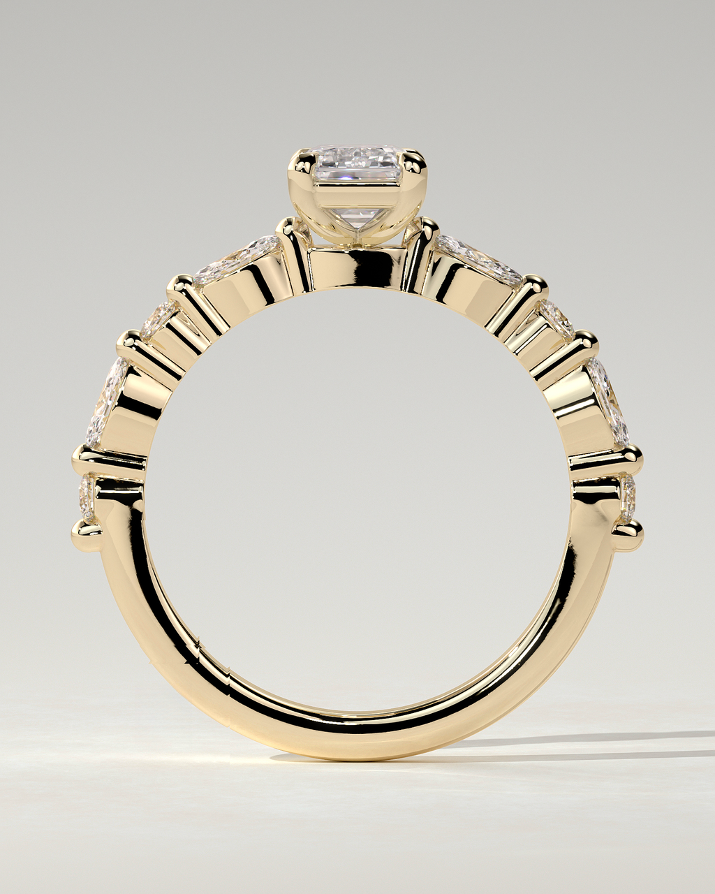 Parker Solitaire Emerald Ring