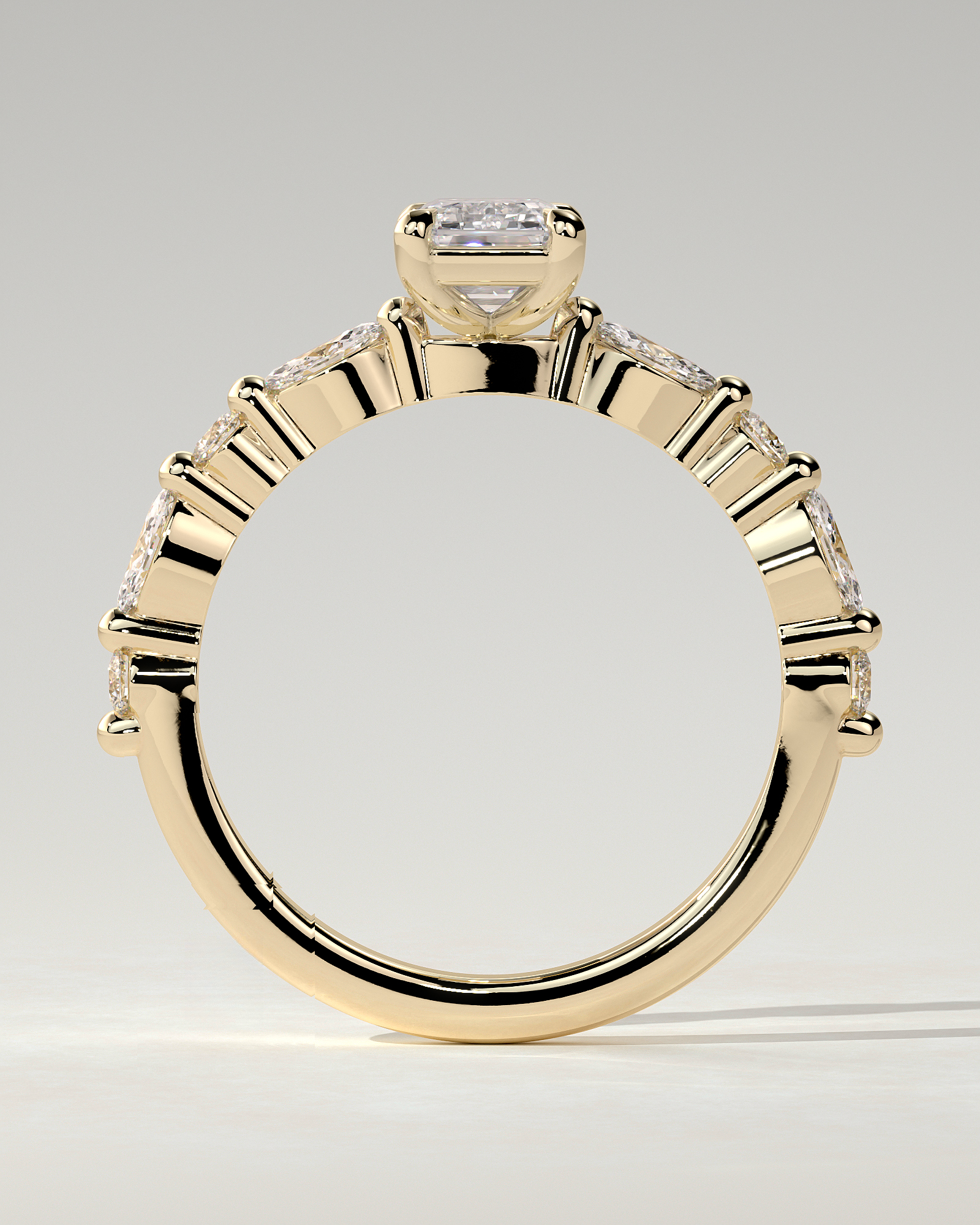 Parker Solitaire Emerald Ring