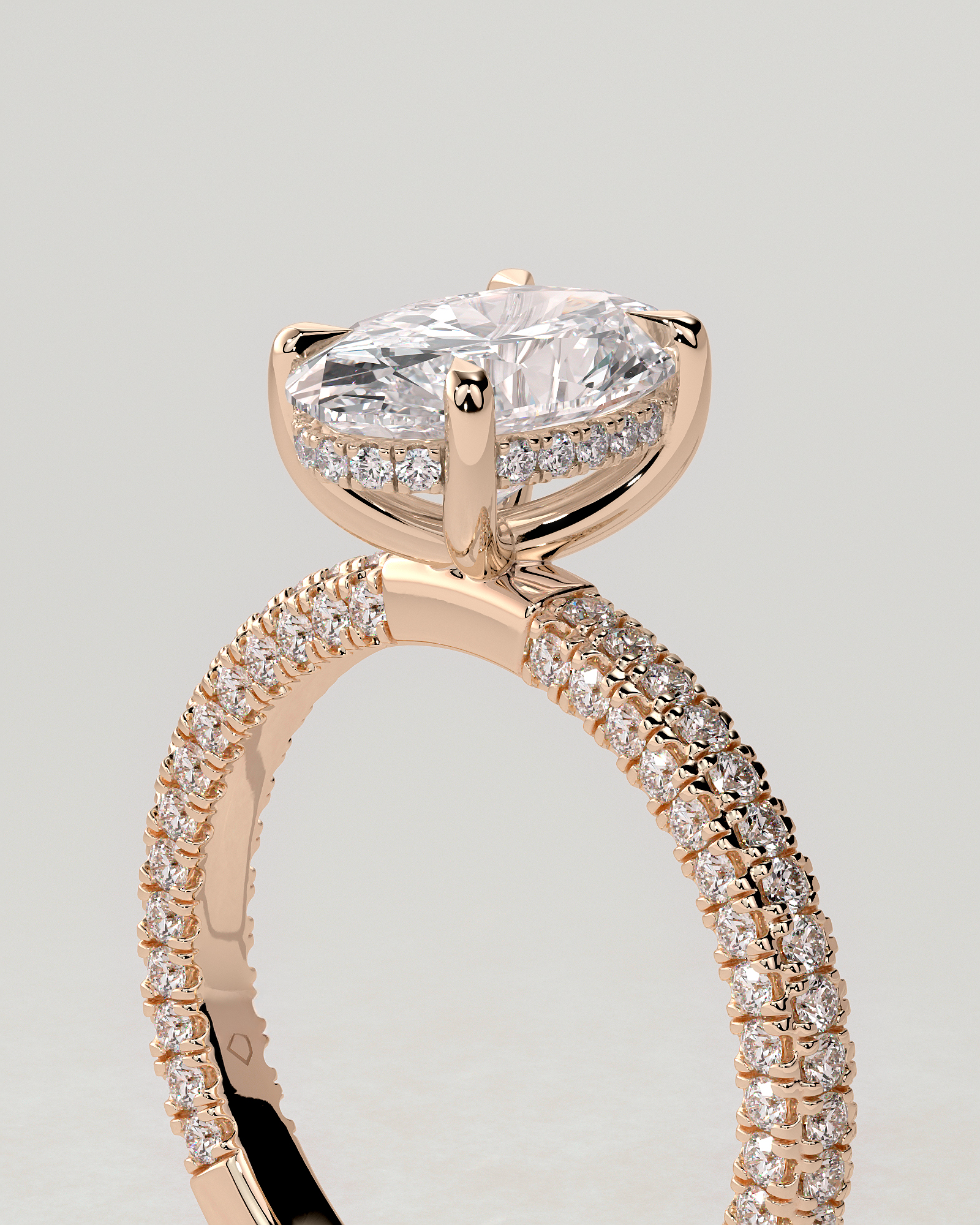 Penelope Solitaire Oval Ring