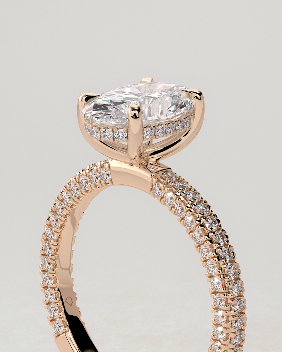 Penelope Solitaire Oval Ring