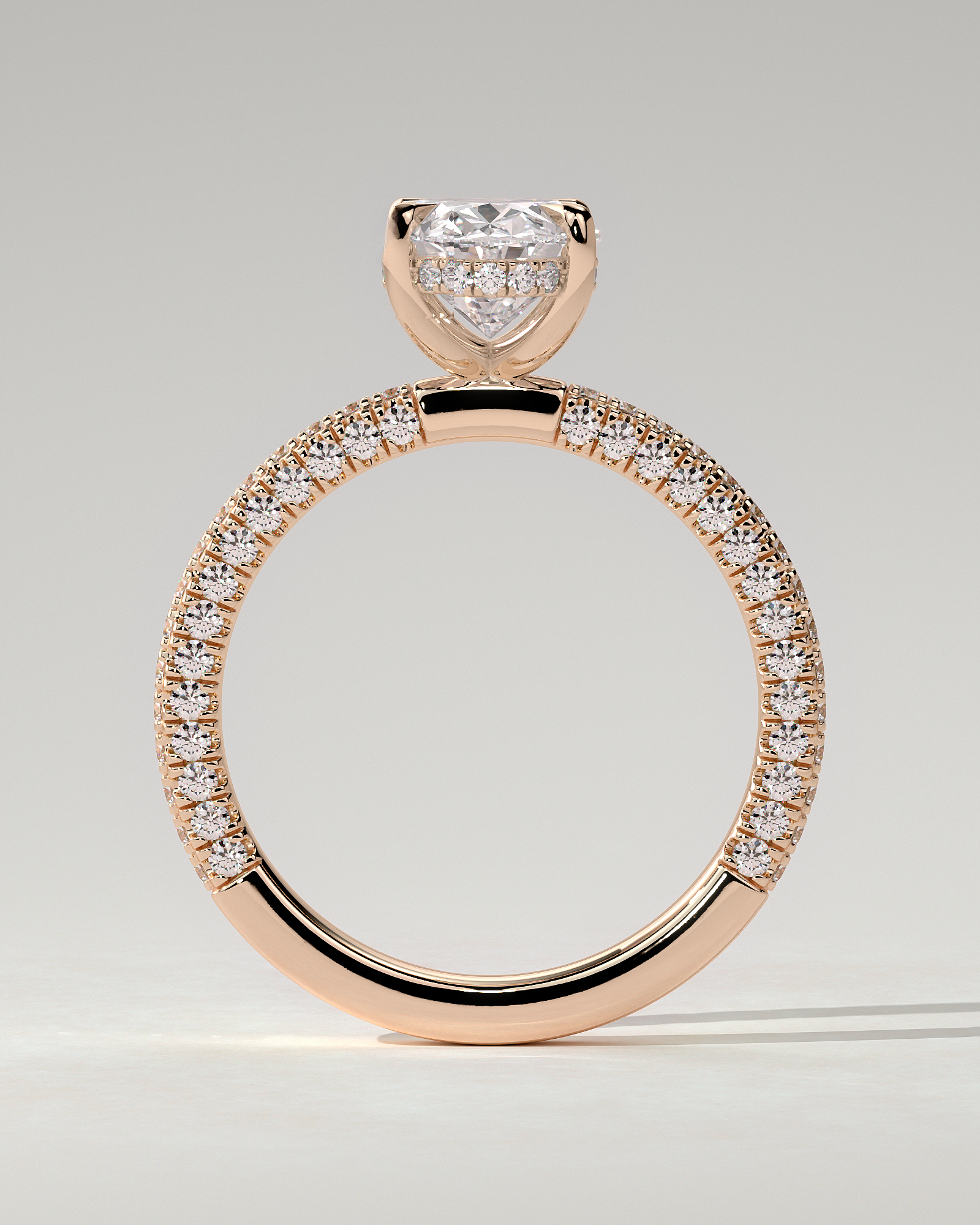 Penelope Solitaire Oval Ring