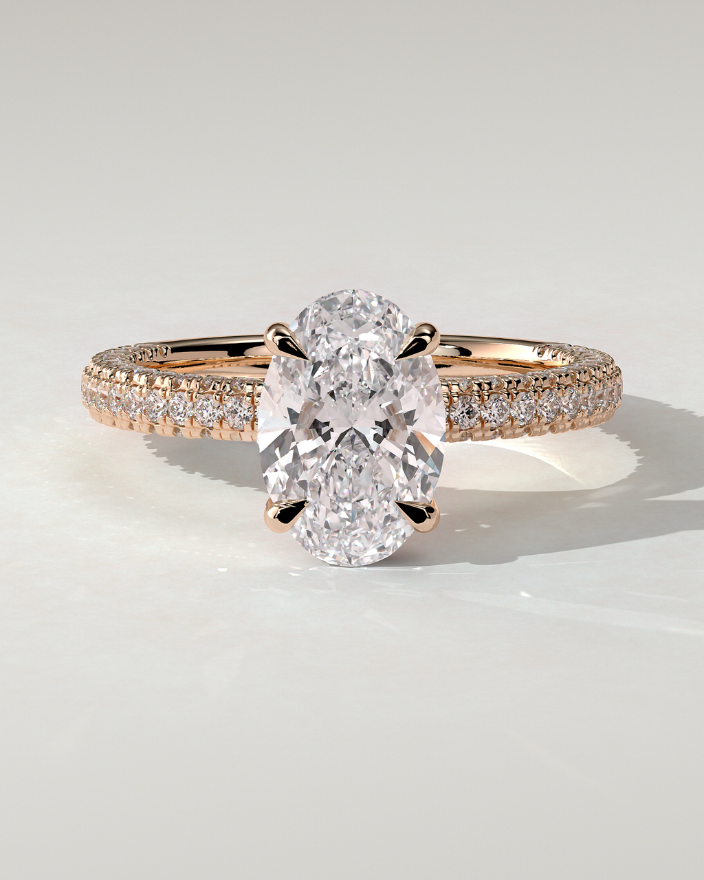 Penelope Solitaire Oval Ring