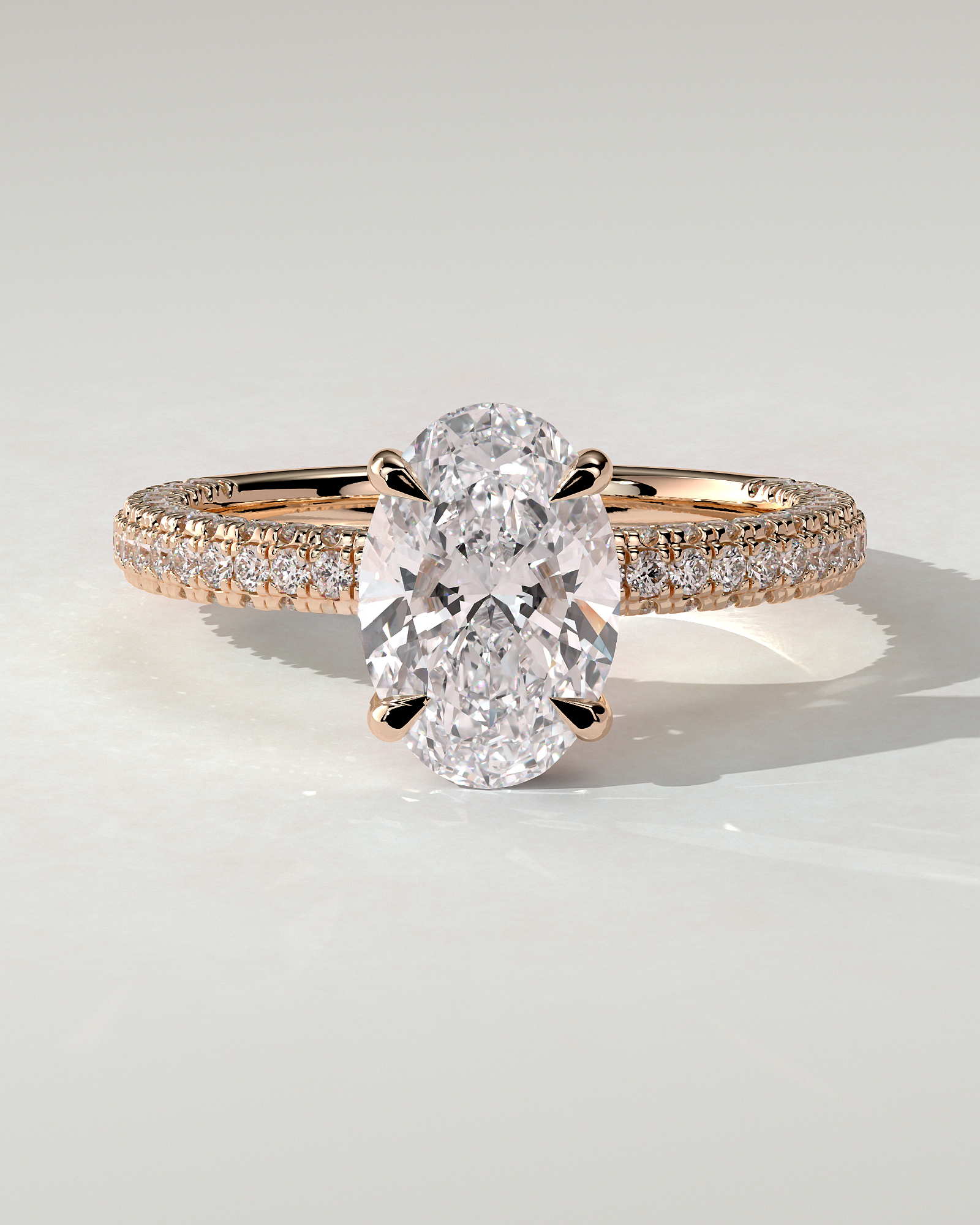 Penelope Solitaire Oval Ring