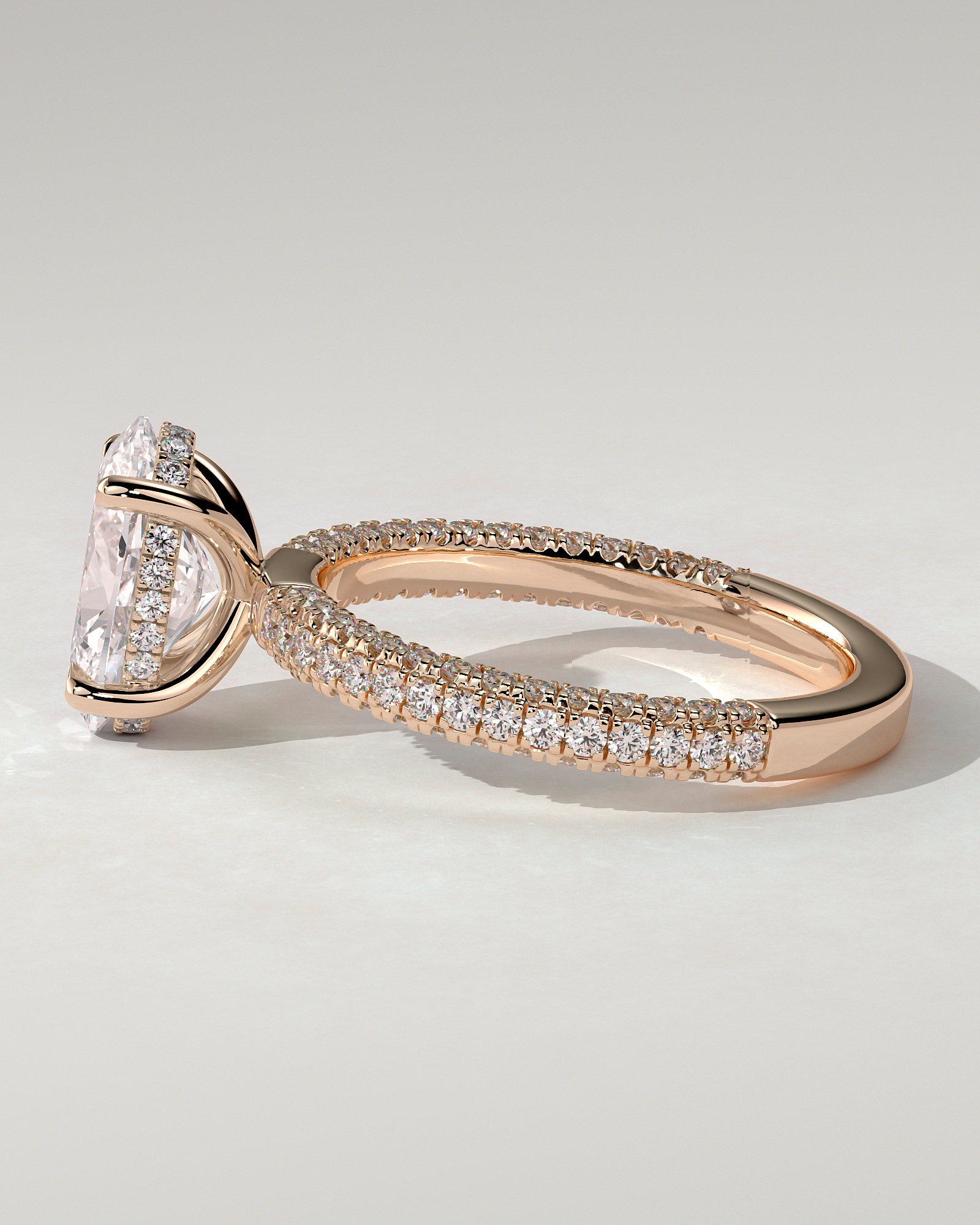 Penelope Solitaire Oval Ring
